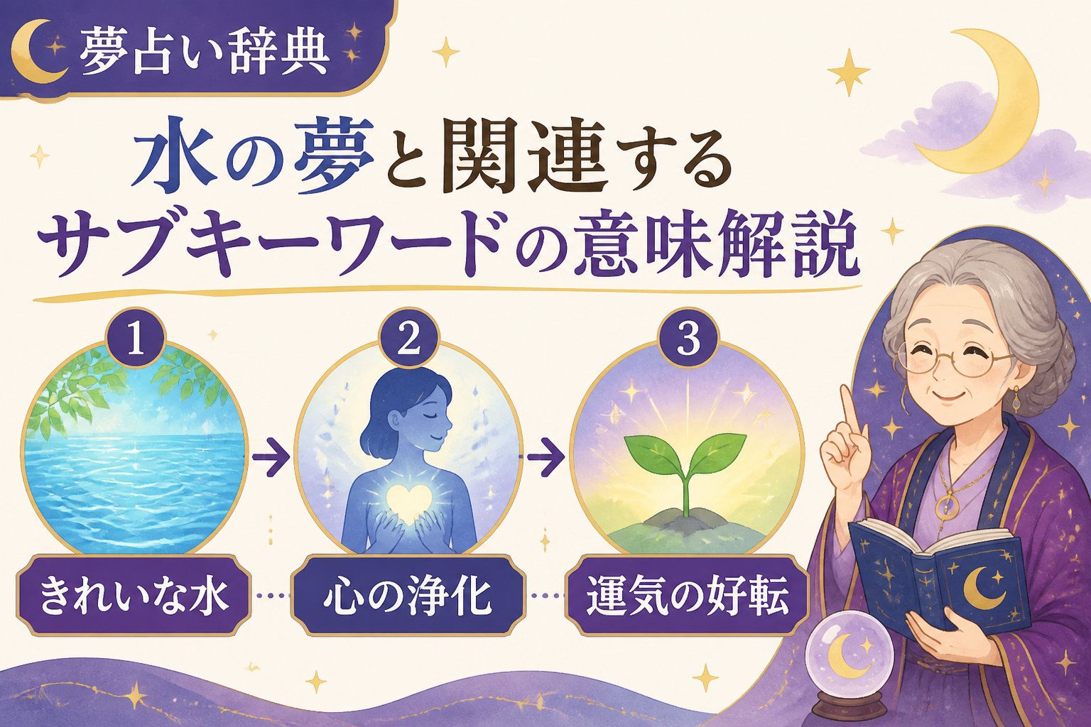 夢占い 水の夢と関連するサブキーワードの意味解説