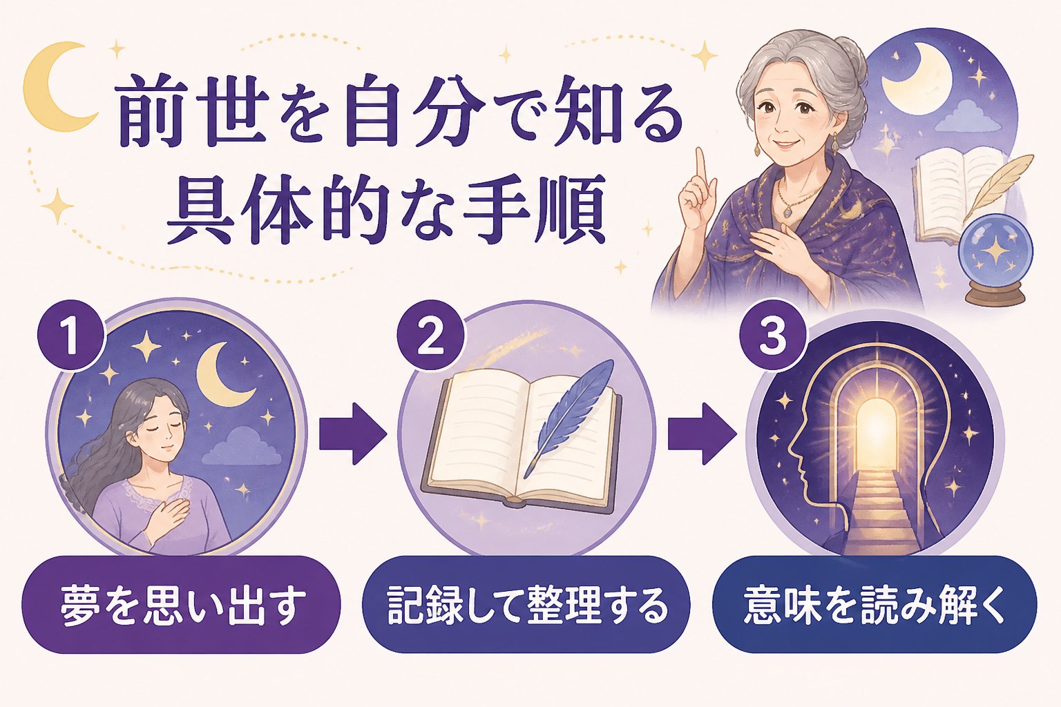 スピリチュアル 前世を自分で知る具体的な手順