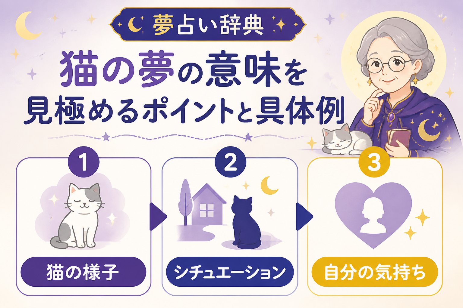 夢占い 猫の夢の意味を見極めるポイントと具体例
