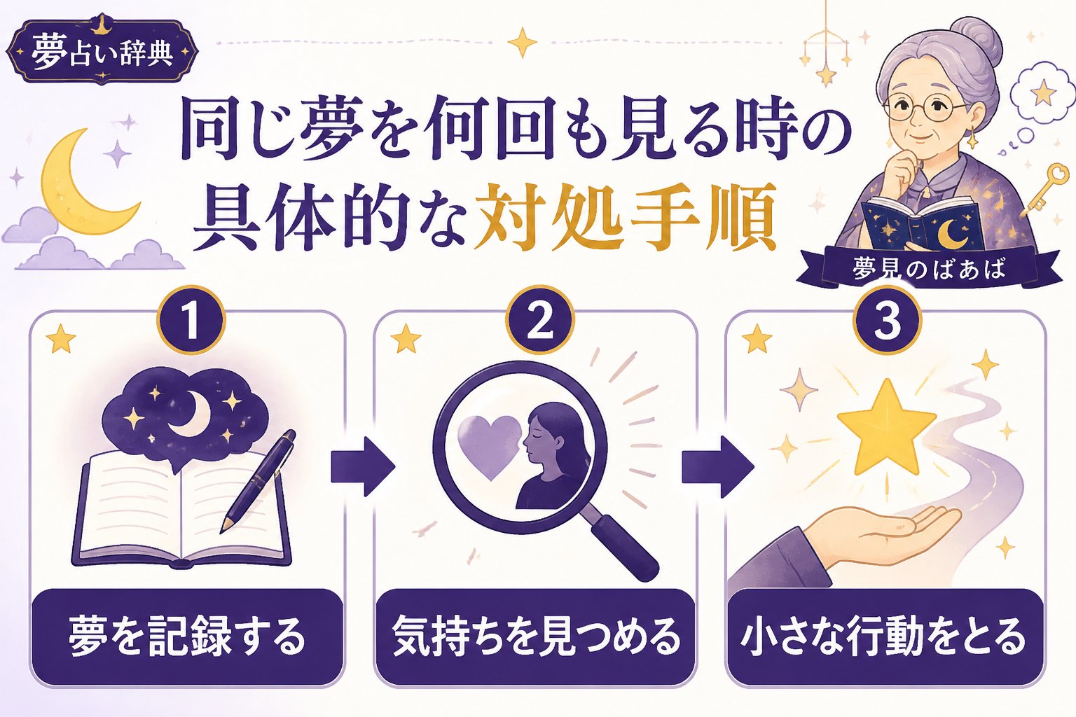 心理 同じ夢を何回も見る時の具体的な対処手順