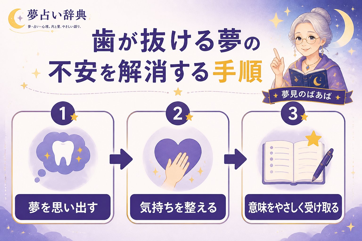 夢占い 歯が抜ける夢の不安を解消する手順