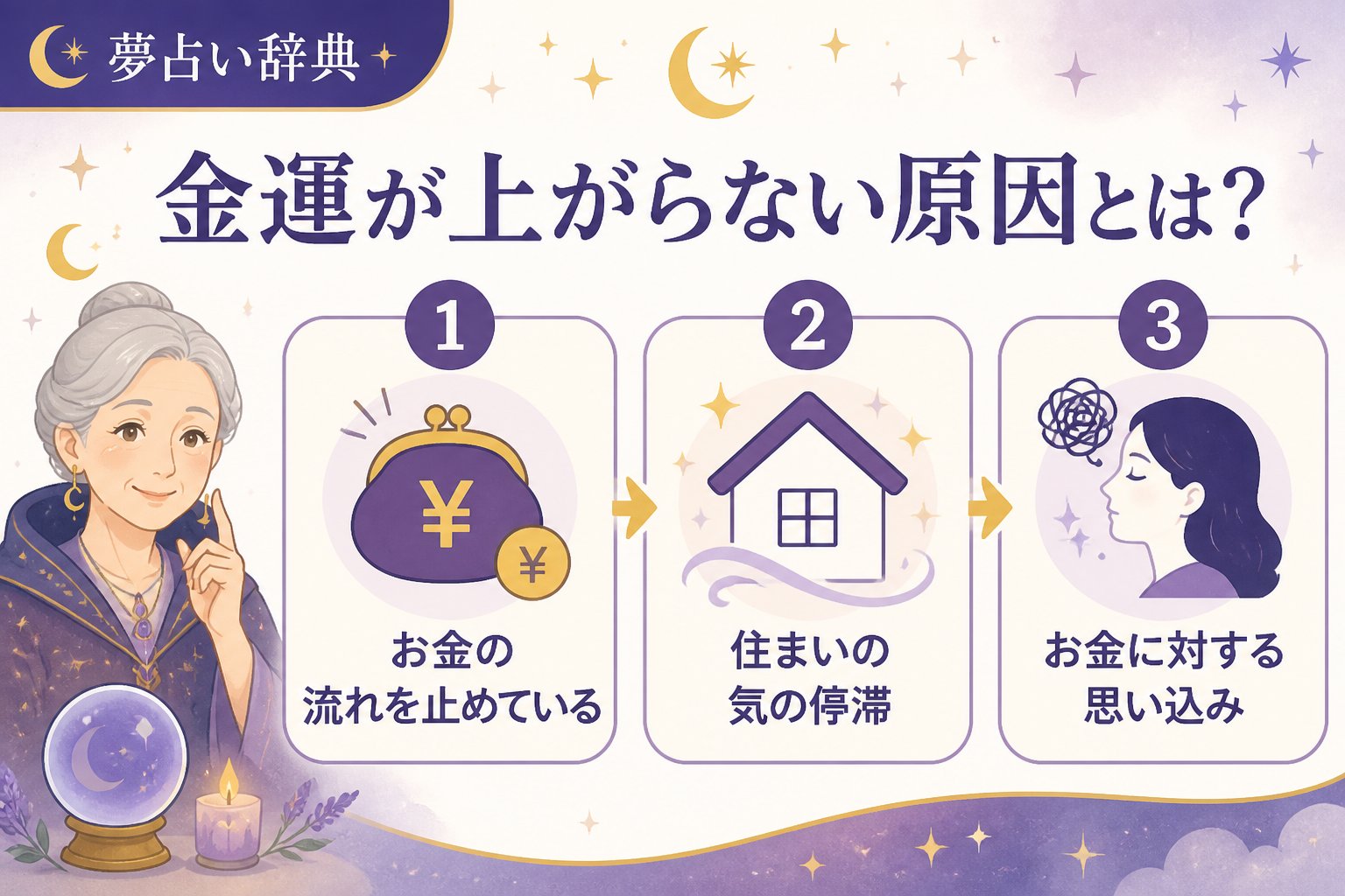 運勢 金運が上がらない原因とは？