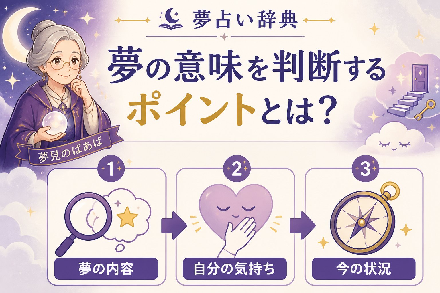 夢占い 夢の意味を判断するポイントとは?具体例で学ぶ
