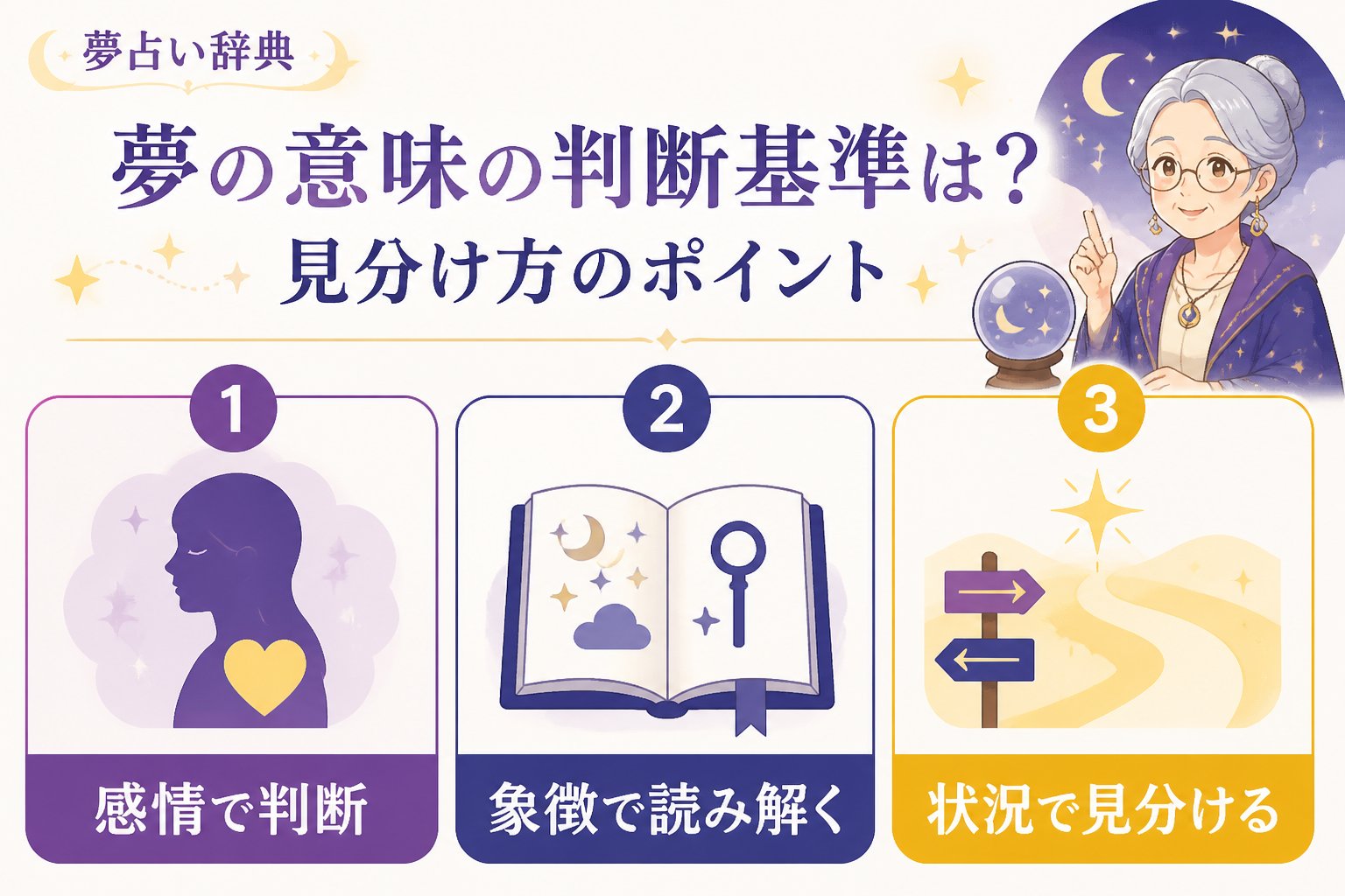 運勢 夢の意味の判断基準は?見分け方のポイント