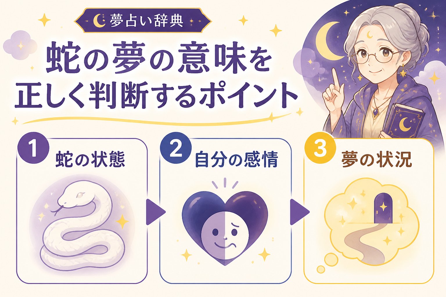 スピリチュアル 蛇の夢の意味を正しく判断するポイント