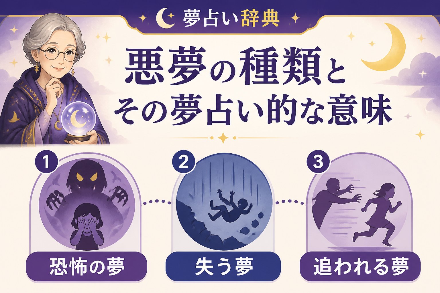 スピリチュアル 悪夢の種類とその夢占い的な意味