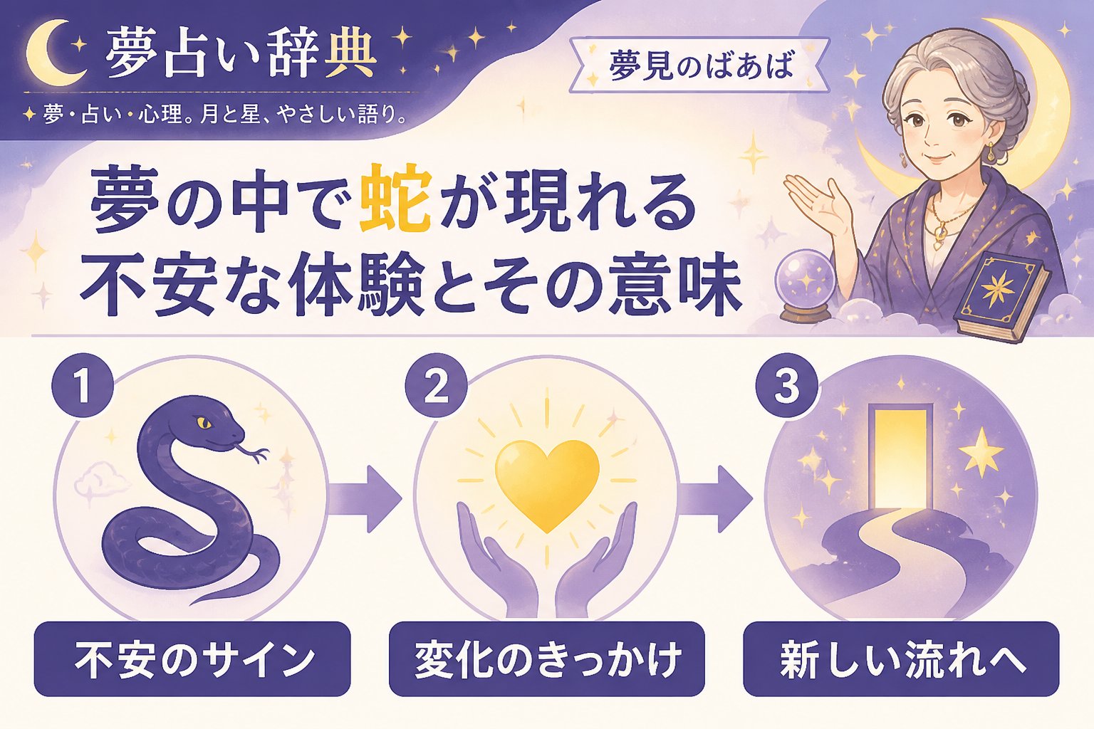 夢占い 夢の中で蛇が現れる不安な体験とその意味