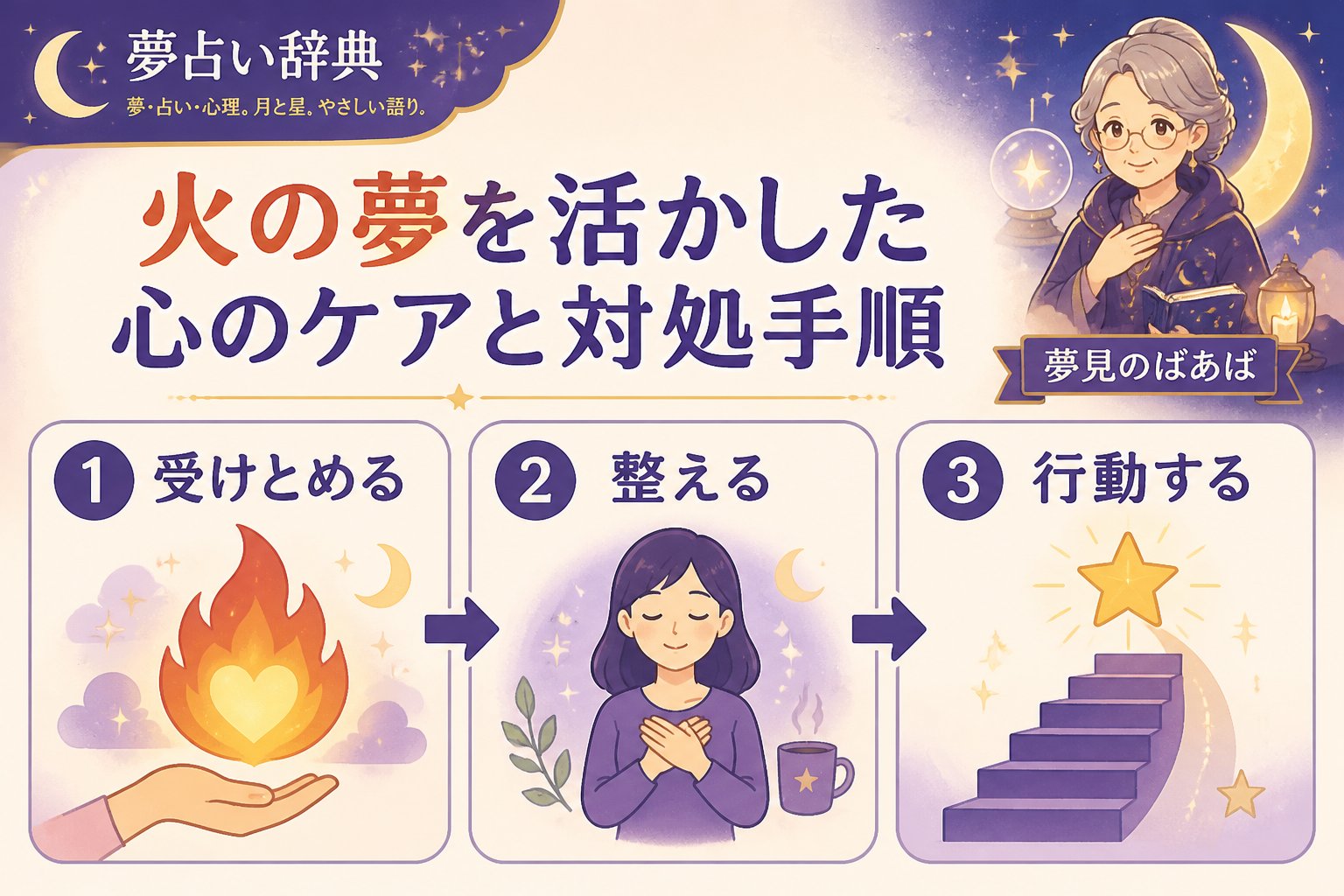 心理 火の夢を活かした心のケアと対処手順