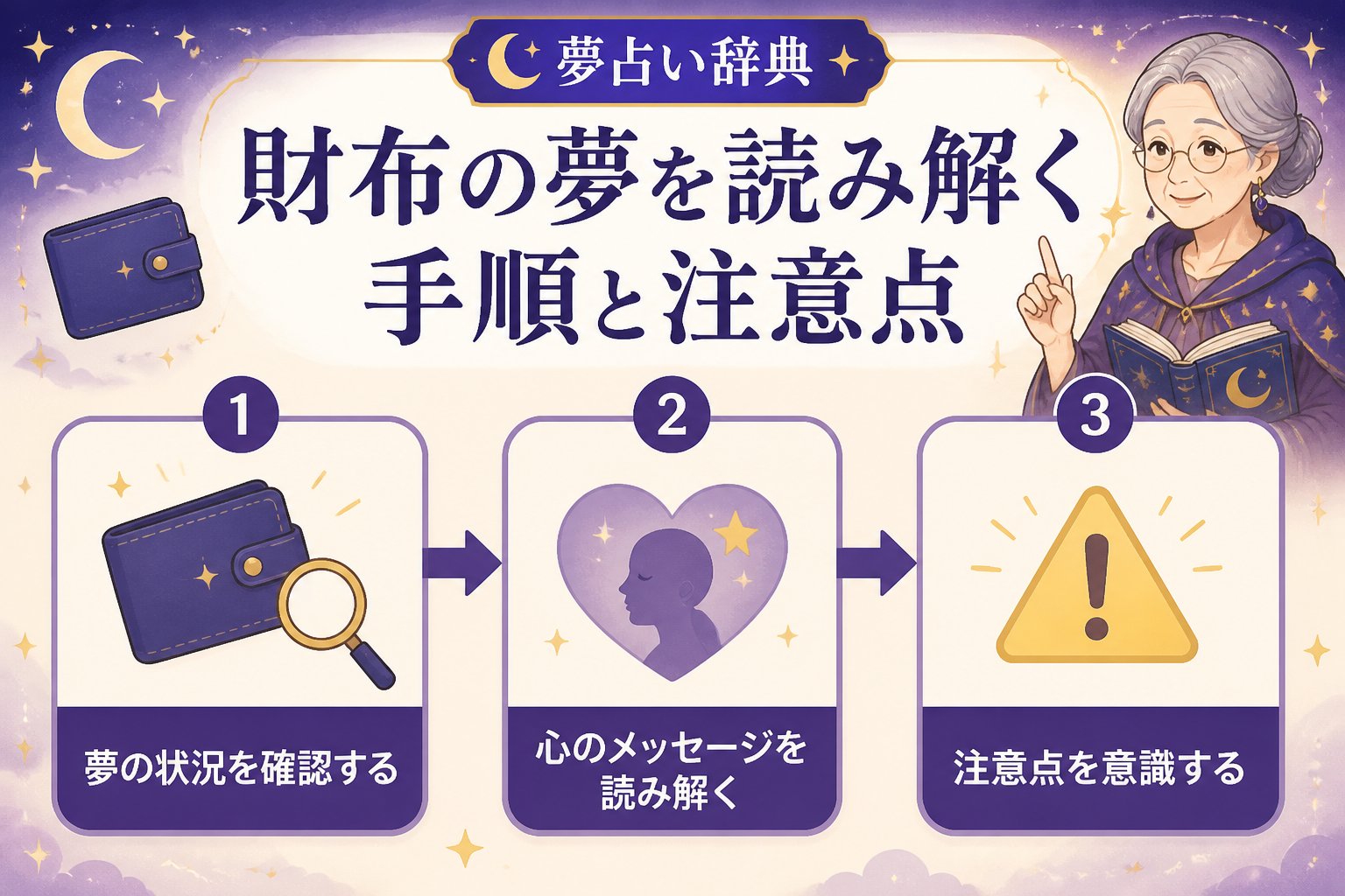 夢占い 財布の夢を読み解く手順と注意点