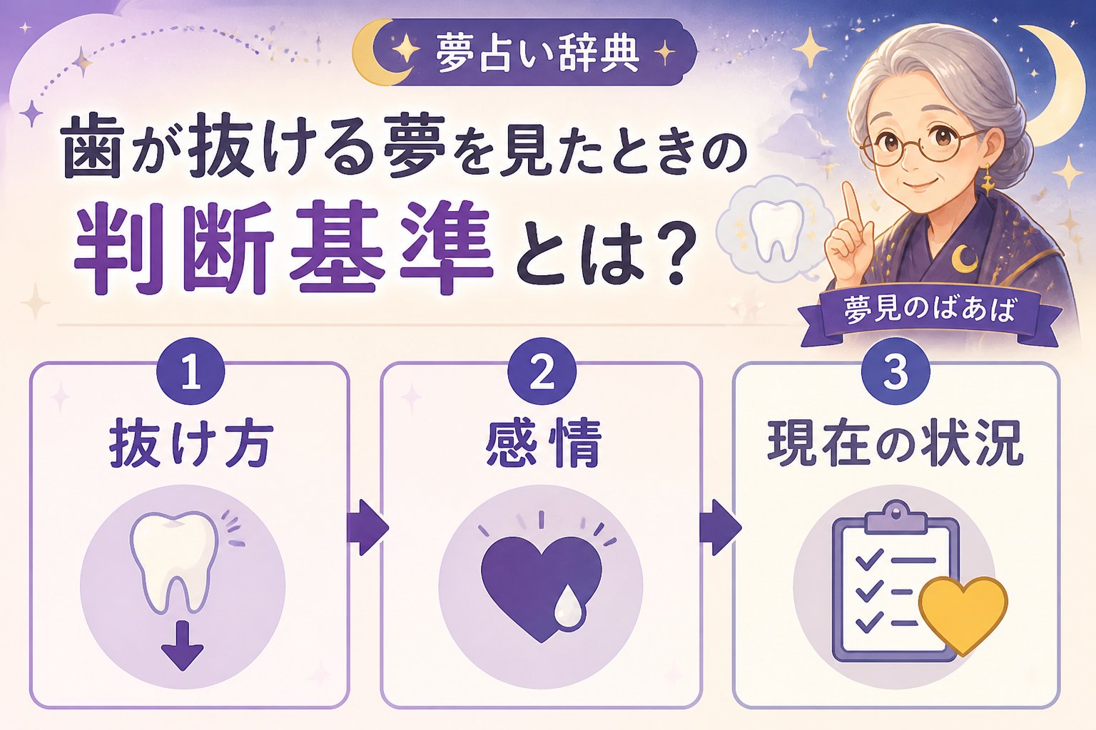 運勢 歯が抜ける夢を見たときの判断基準とは?