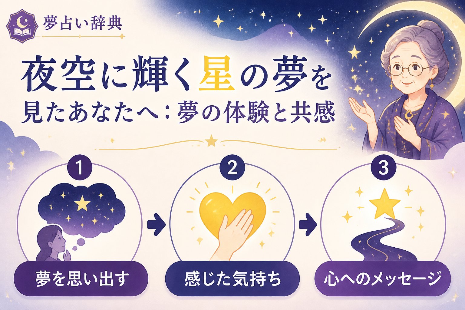 スピリチュアル 夜空に輝く星の夢を見たあなたへ：夢の体験と共感