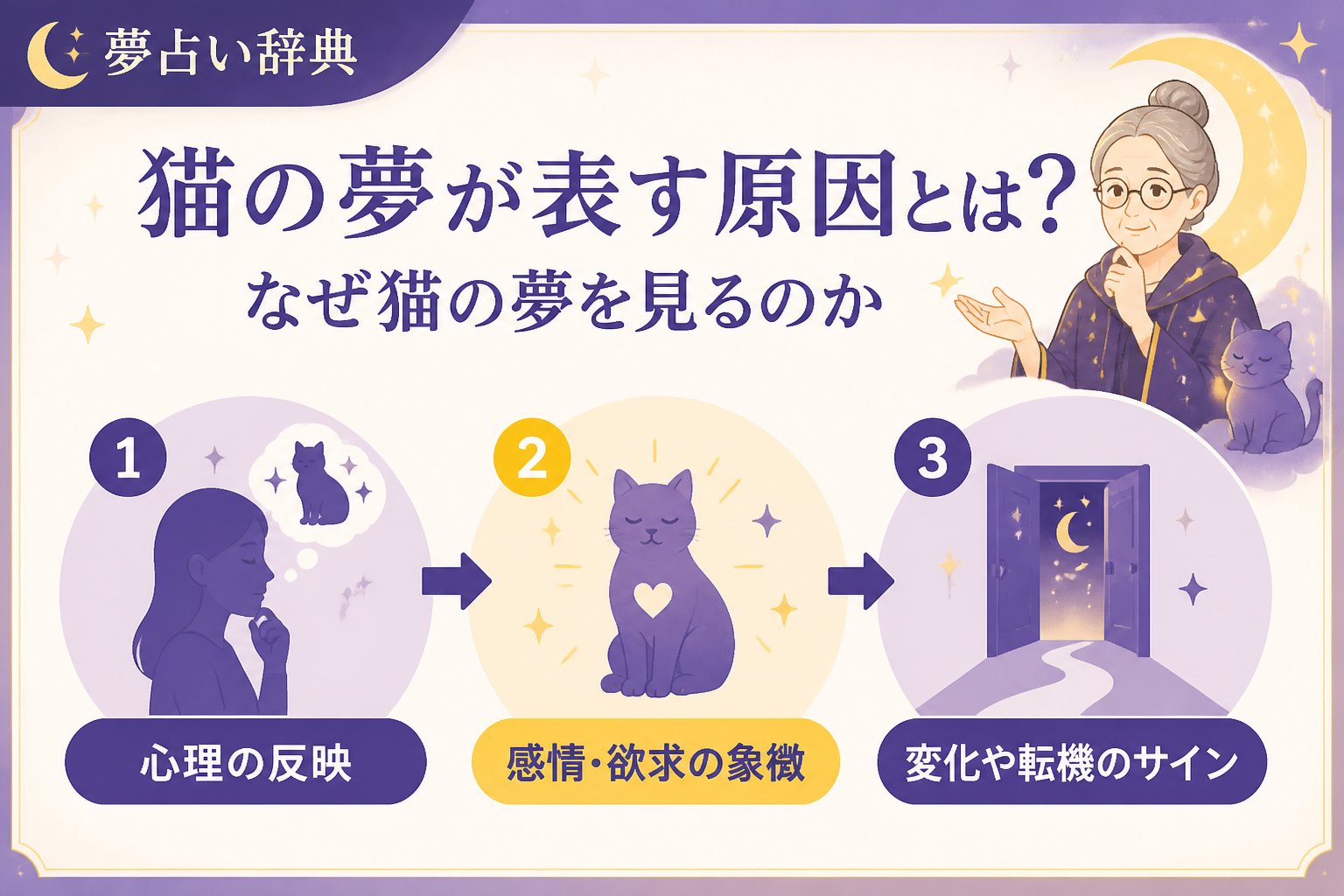 夢占い 猫の夢が表す原因とは?なぜ猫の夢を見るのか