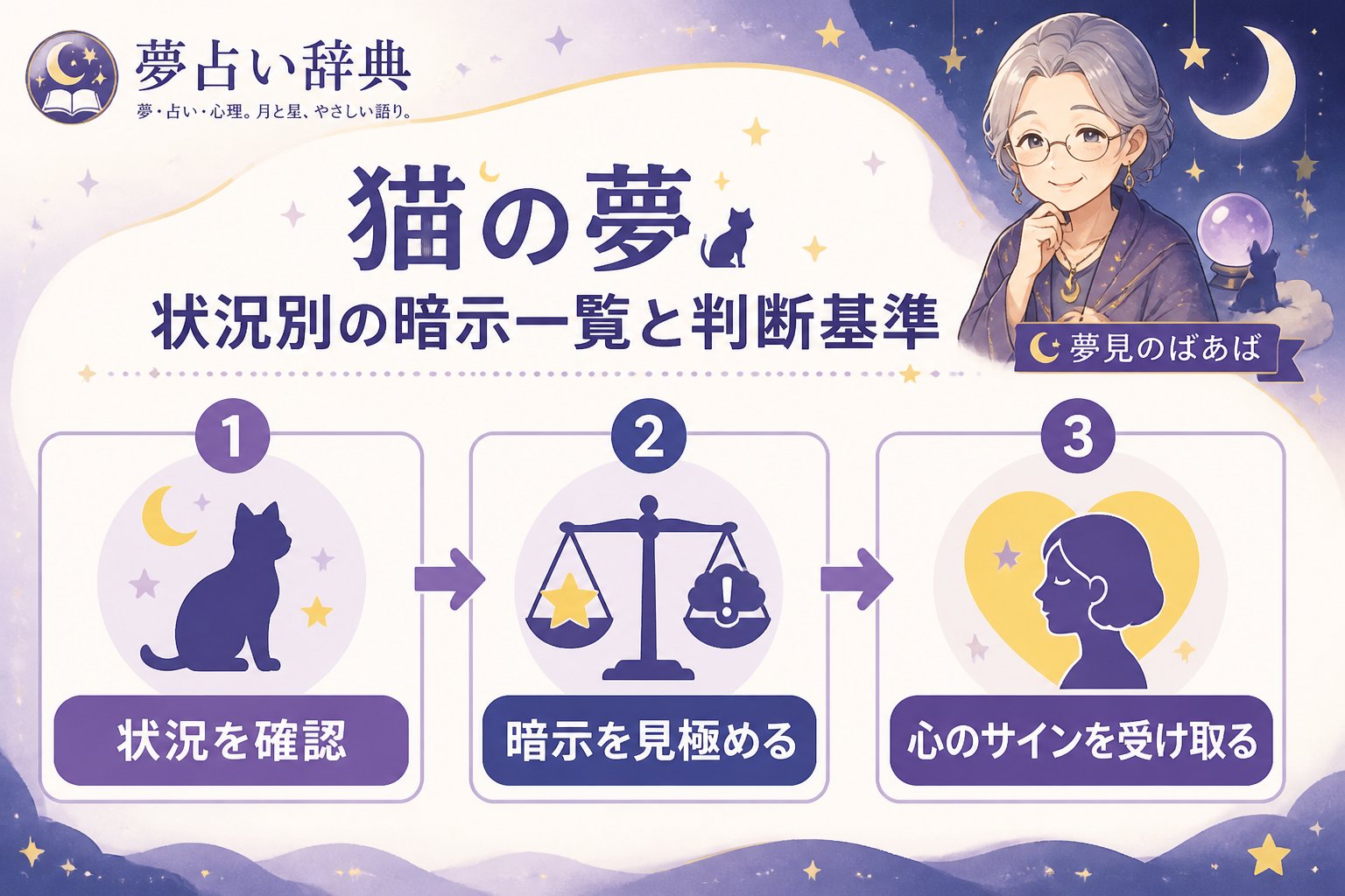 夢占い 猫の夢 状況別の暗示一覧と判断基準
