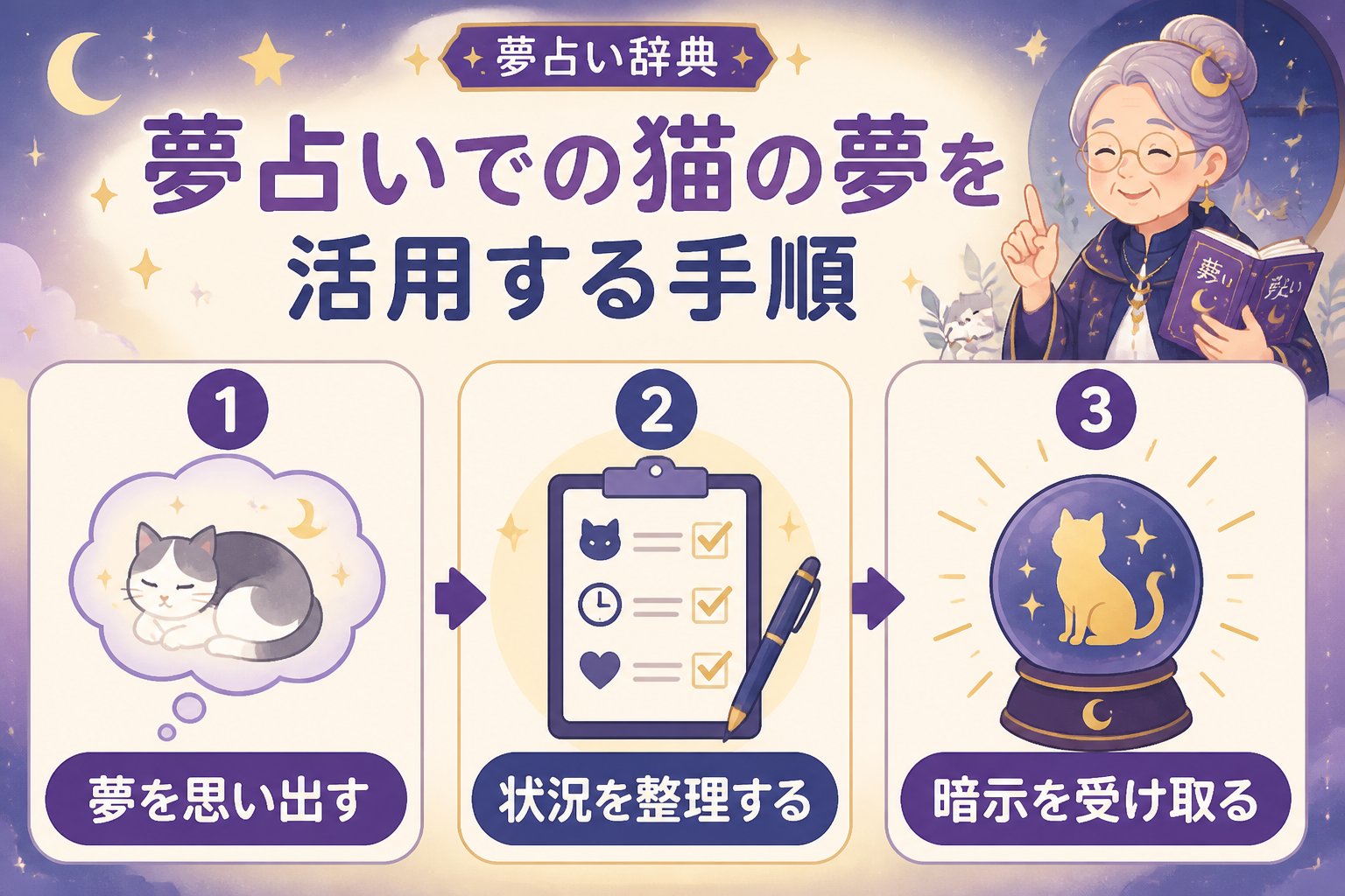 夢占い 夢占いでの猫の夢を活用する手順