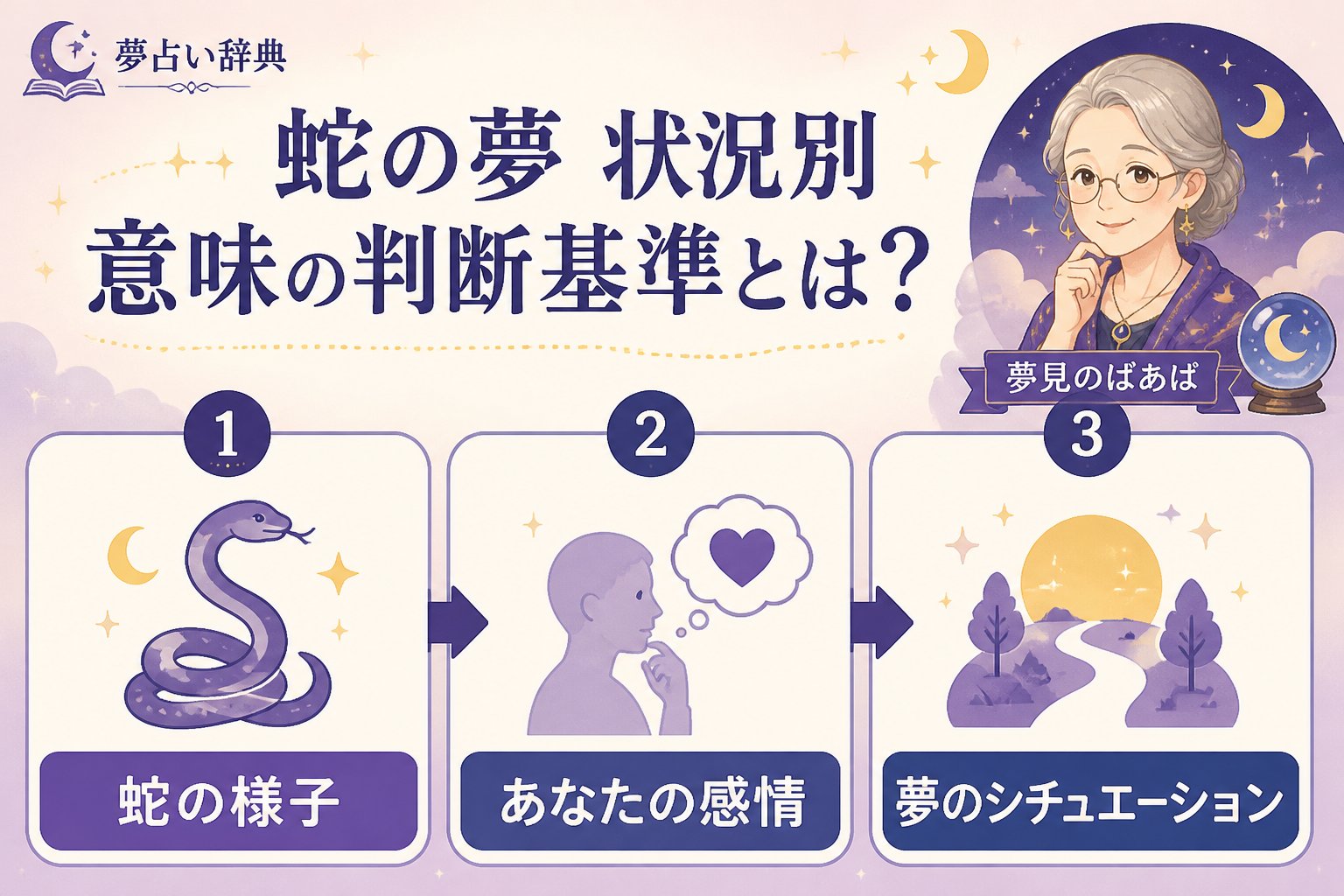 夢占い 蛇の夢 状況別 意味の判断基準とは？