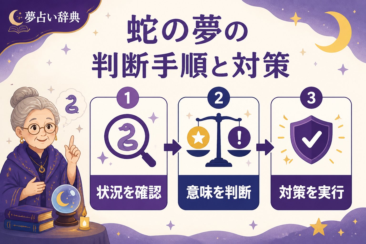 夢占い 蛇の夢の判断手順と対策