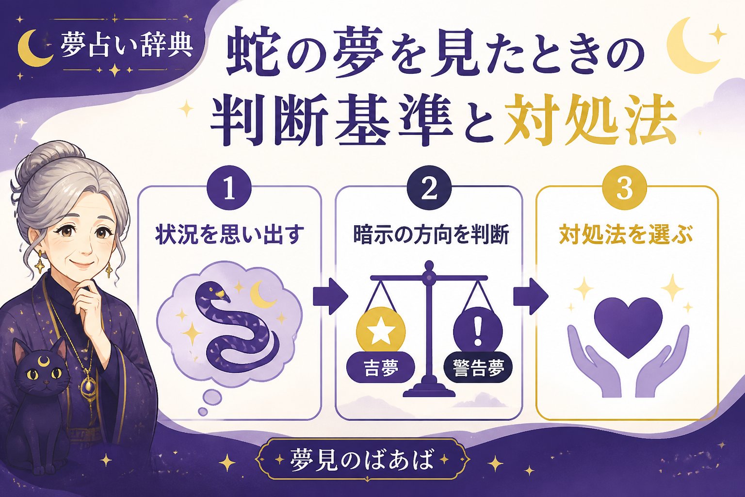 夢占い 蛇の夢を見たときの判断基準と対処法