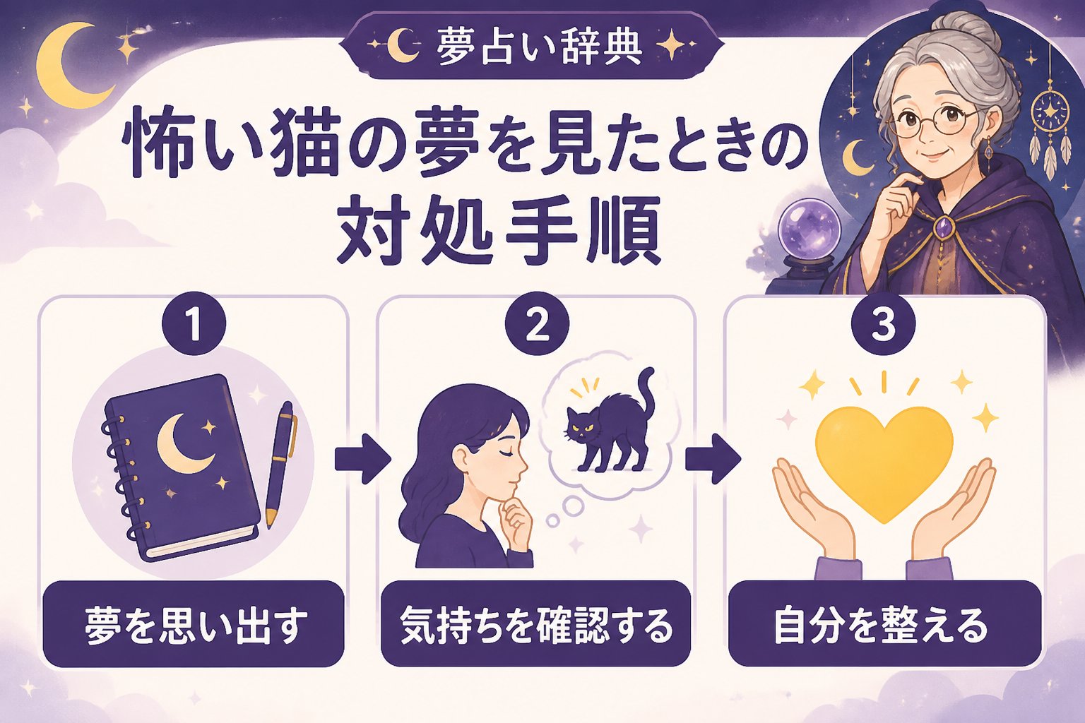 夢占い 怖い猫の夢を見たときの対処手順