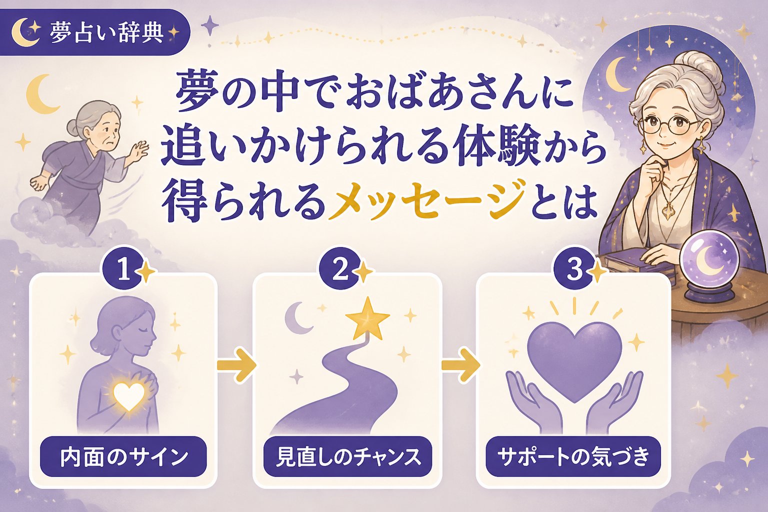 gsc_priority 夢の中でおばあさんに追いかけられる体験から得られるメッセージとは