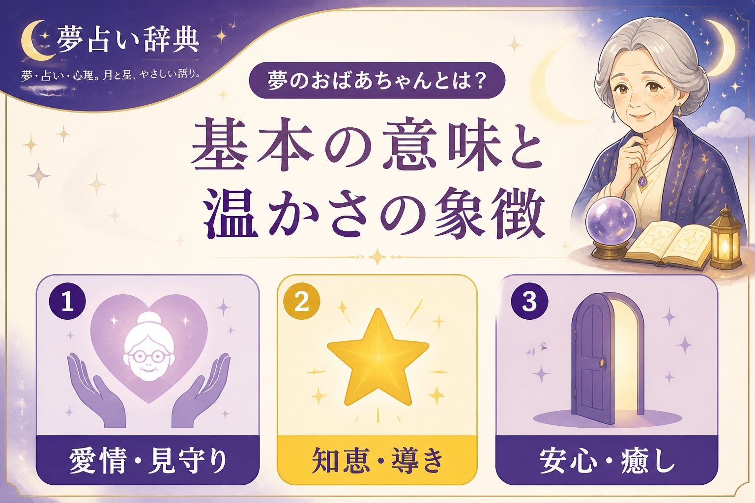 gsc_priority 夢のおばあちゃんとは?基本の意味と温かさの象徴