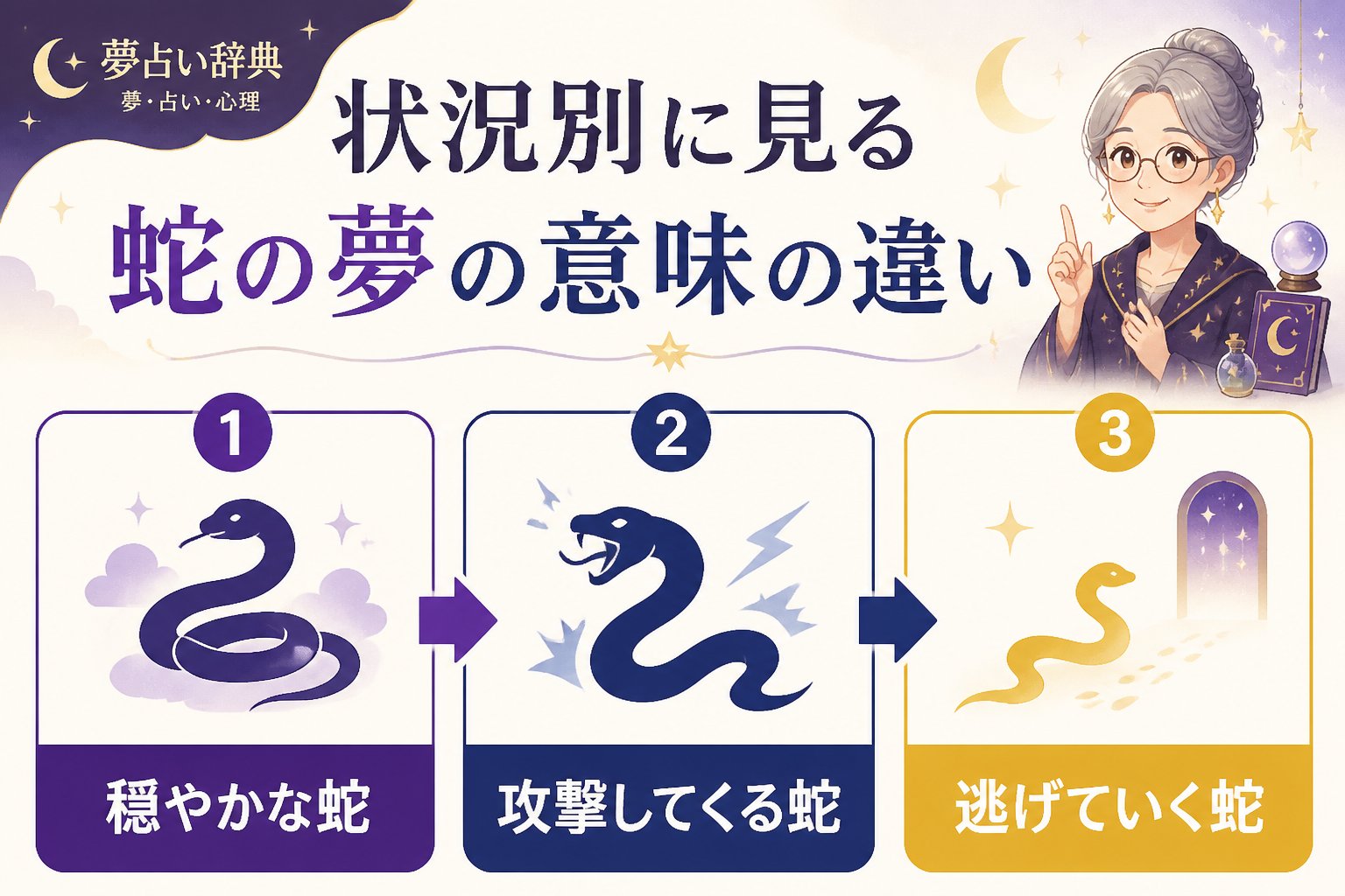 夢占い 状況別に見る蛇の夢の意味の違い