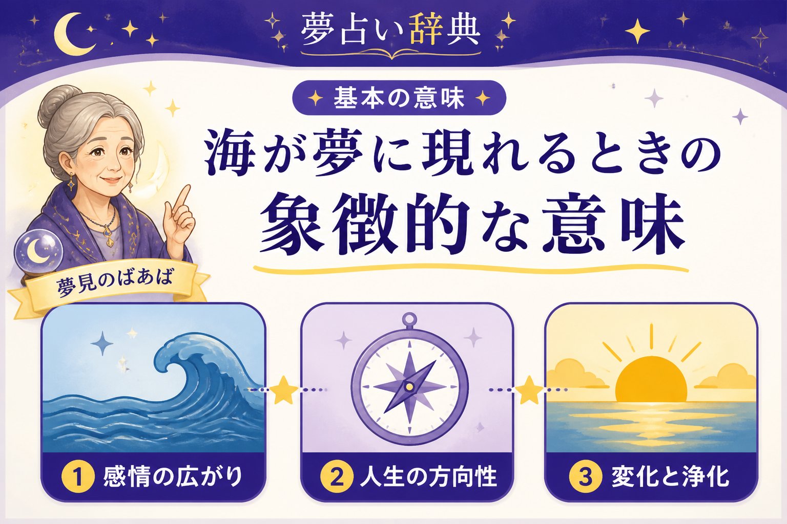 夢占い 基本の意味:海が夢に現れるときの象徴的な意味