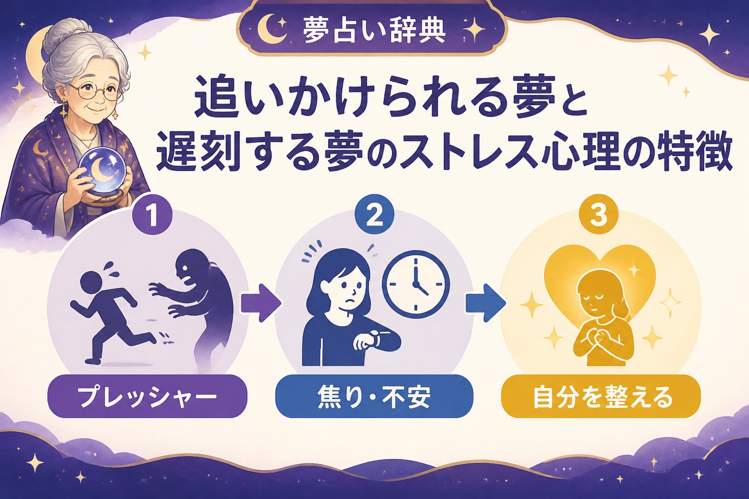 心理 追いかけられる夢と遅刻する夢のストレス心理の特徴