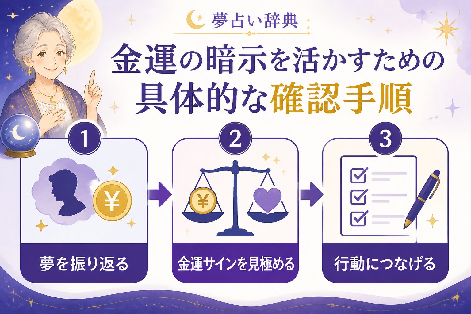 運勢 金運の暗示を活かすための具体的な確認手順