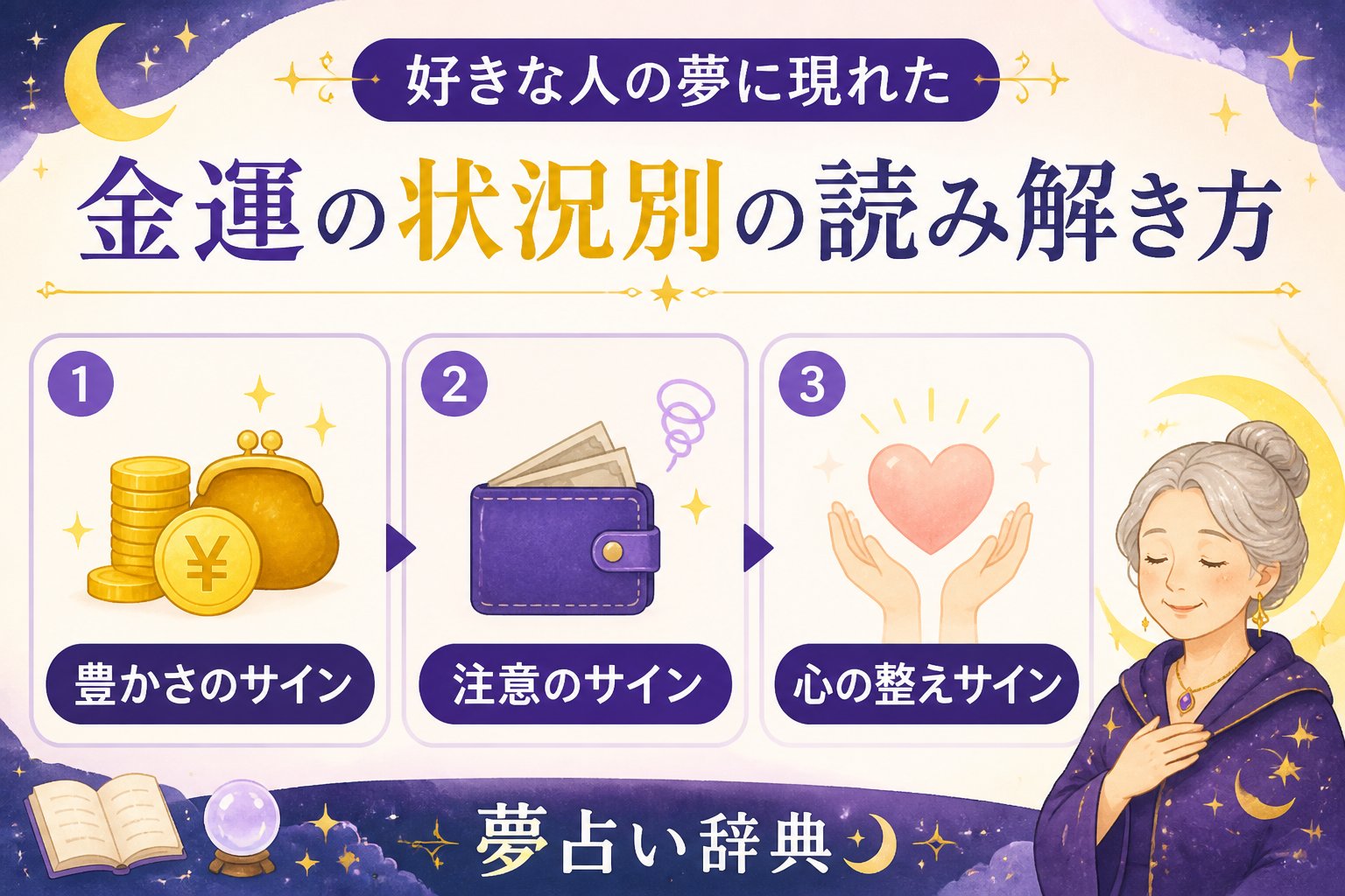 運勢 好きな人の夢に現れた金運の状況別の読み解き方