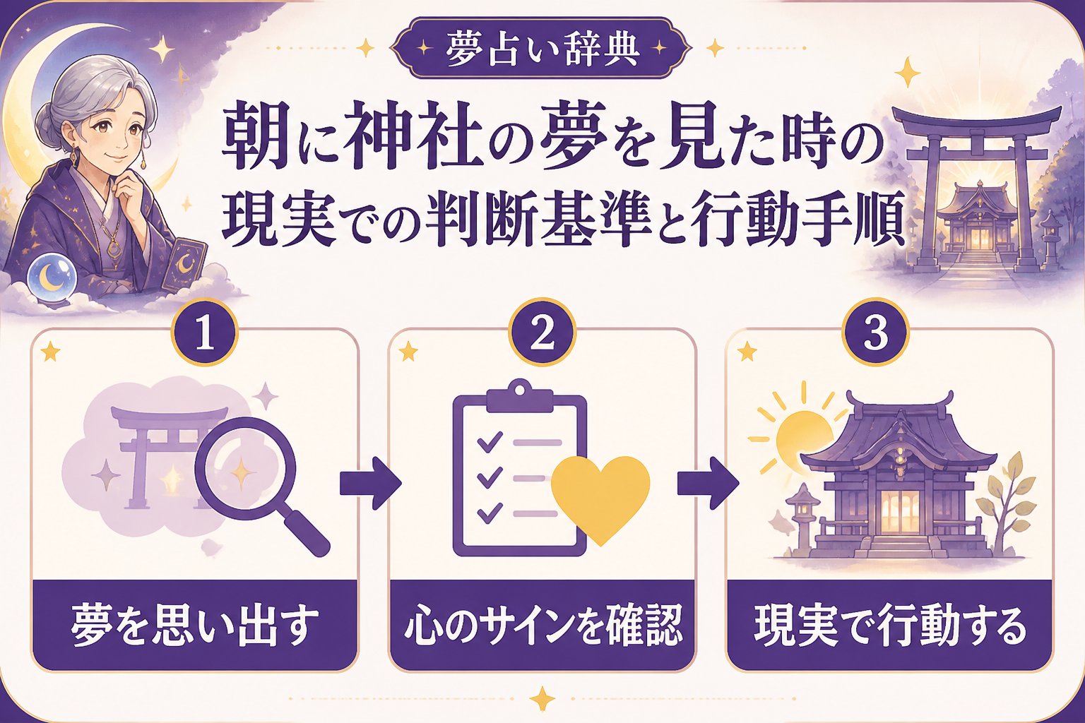 スピリチュアル 朝に神社の夢を見た時の現実での判断基準と行動手順