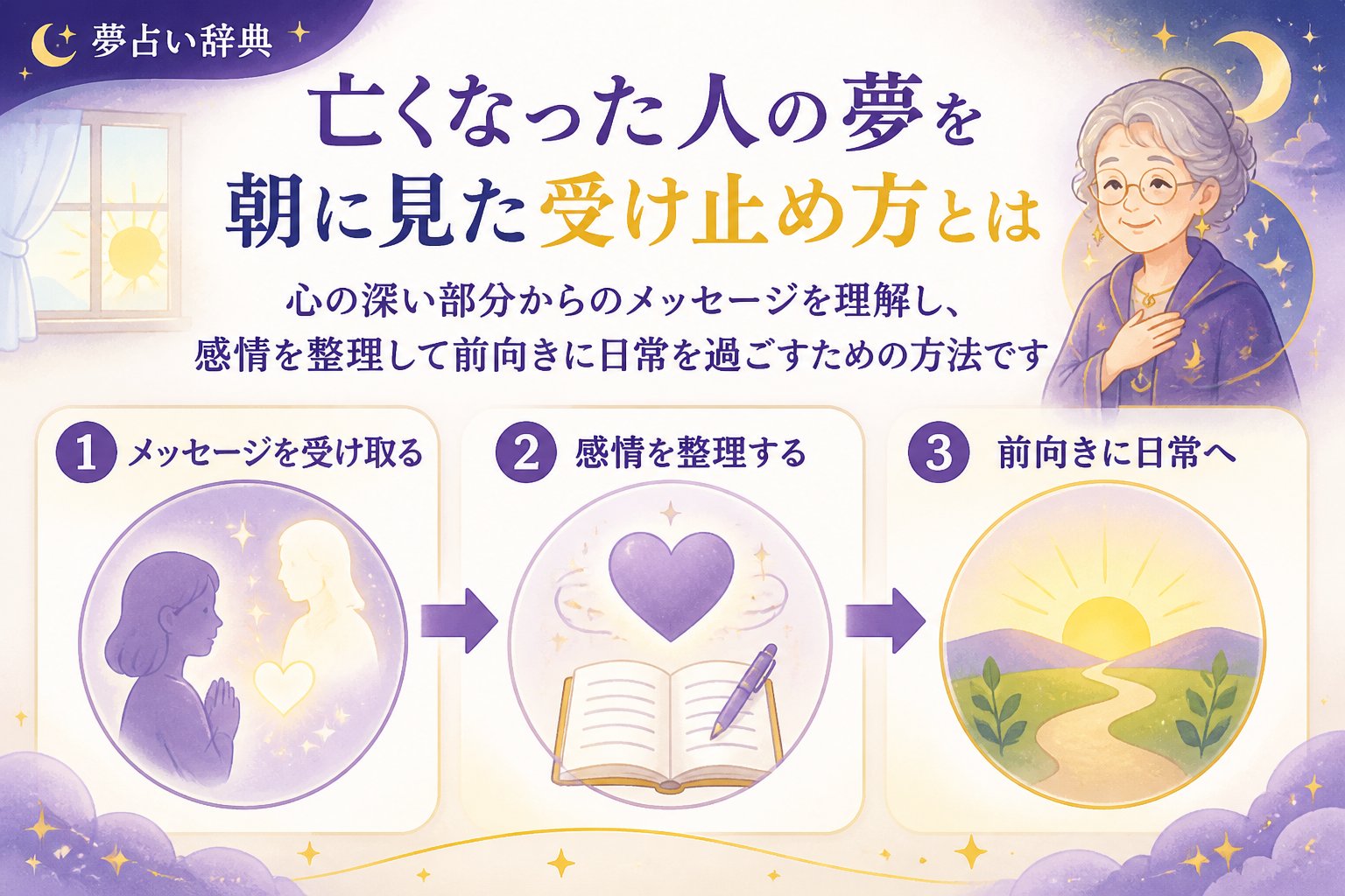 スピリチュアル 亡くなった人の夢朝に見た受け止め方とは、心の深い部分からのメッセージを理解し、感情を整理して前向きに日常を過ごすための方法です