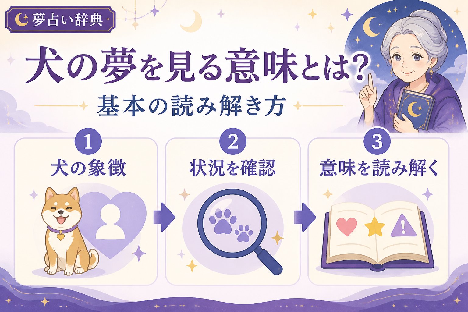 夢占い 犬の夢を見る意味とは?基本の読み解き方