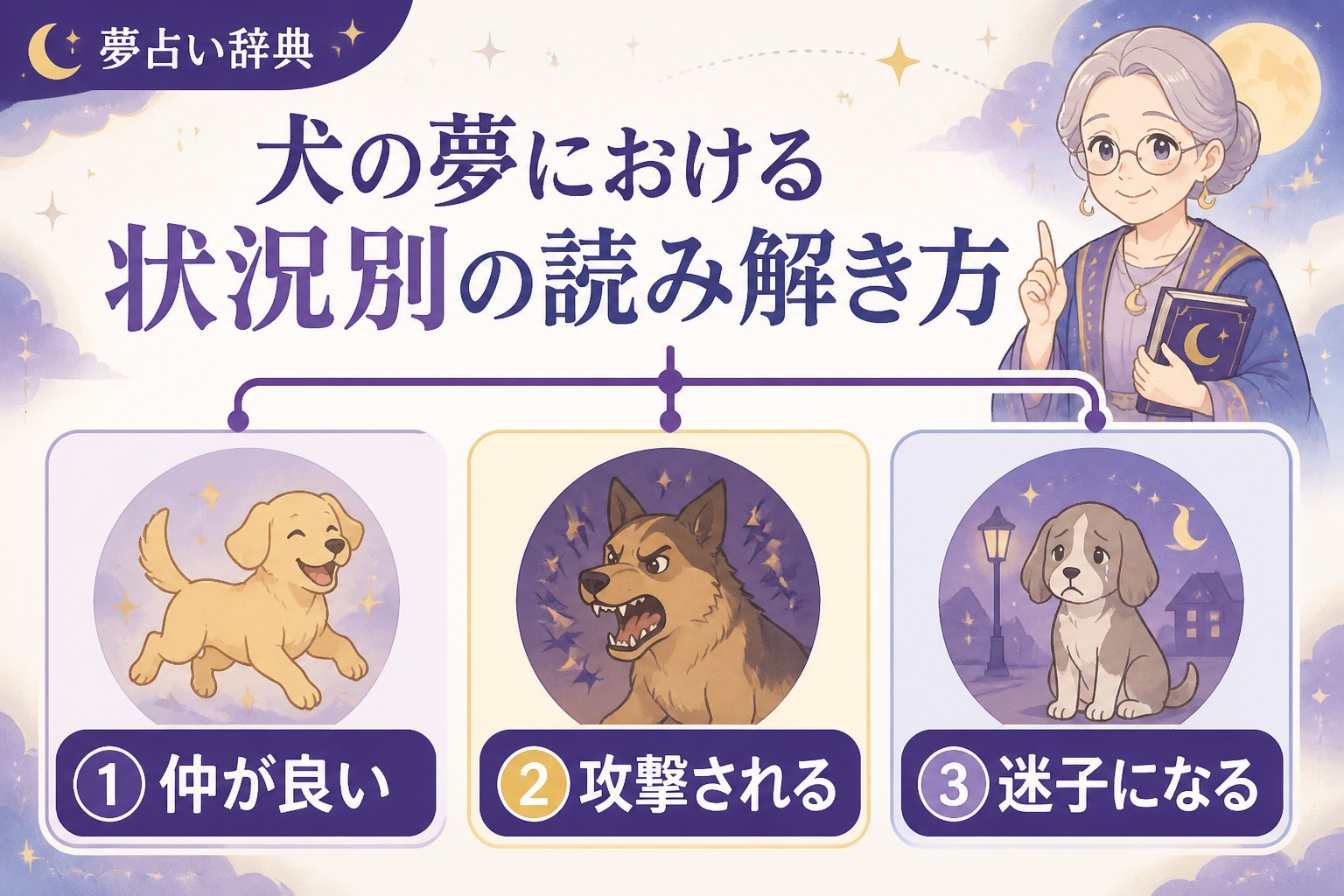 夢占い 犬の夢における状況別の読み解き方