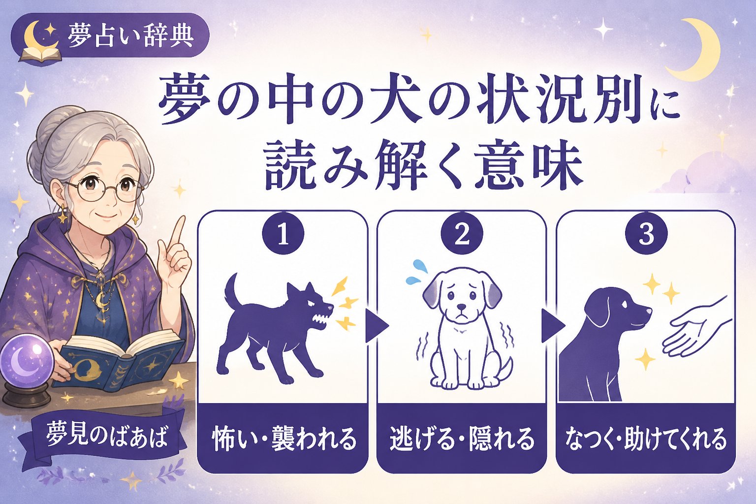 夢占い 夢の中の犬の状況別に読み解く意味