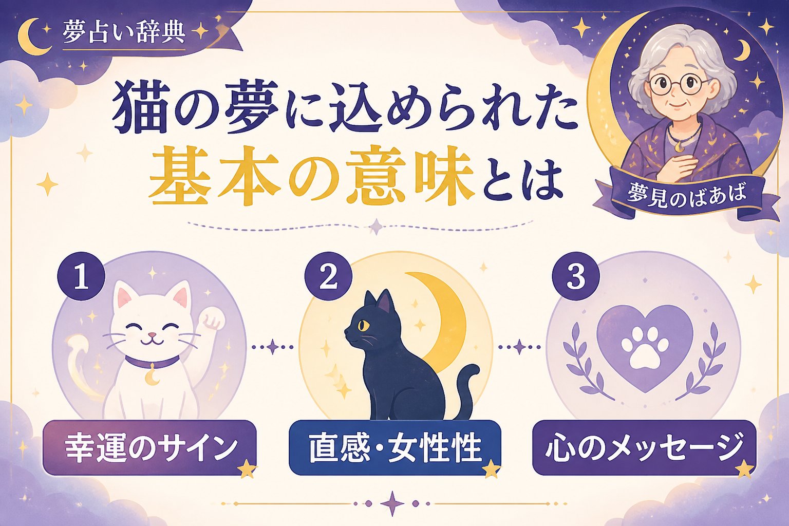 夢占い 猫の夢に込められた基本の意味とは