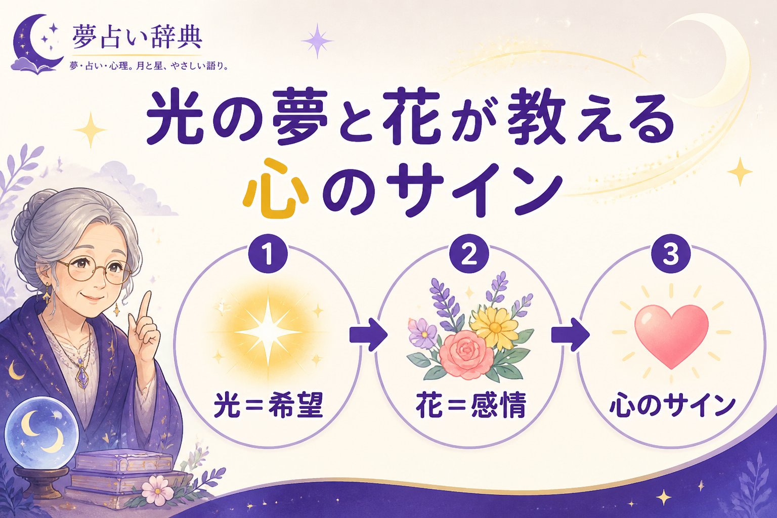 スピリチュアル 光の夢と花が教える心のサイン