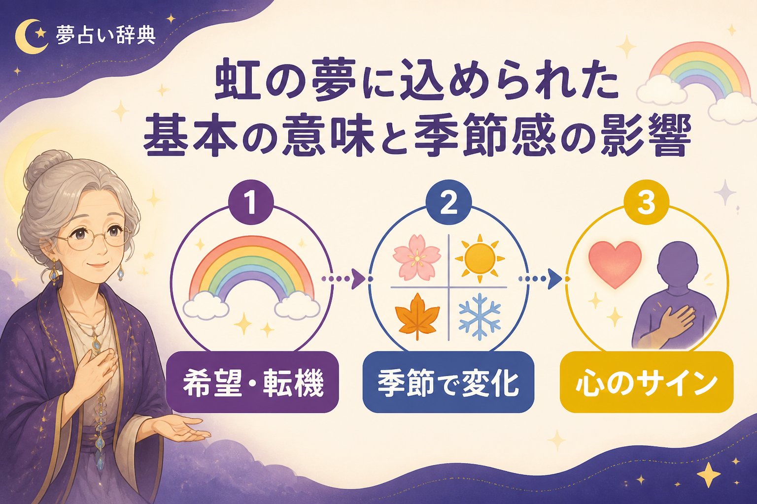 スピリチュアル 虹の夢に込められた基本の意味と季節感の影響