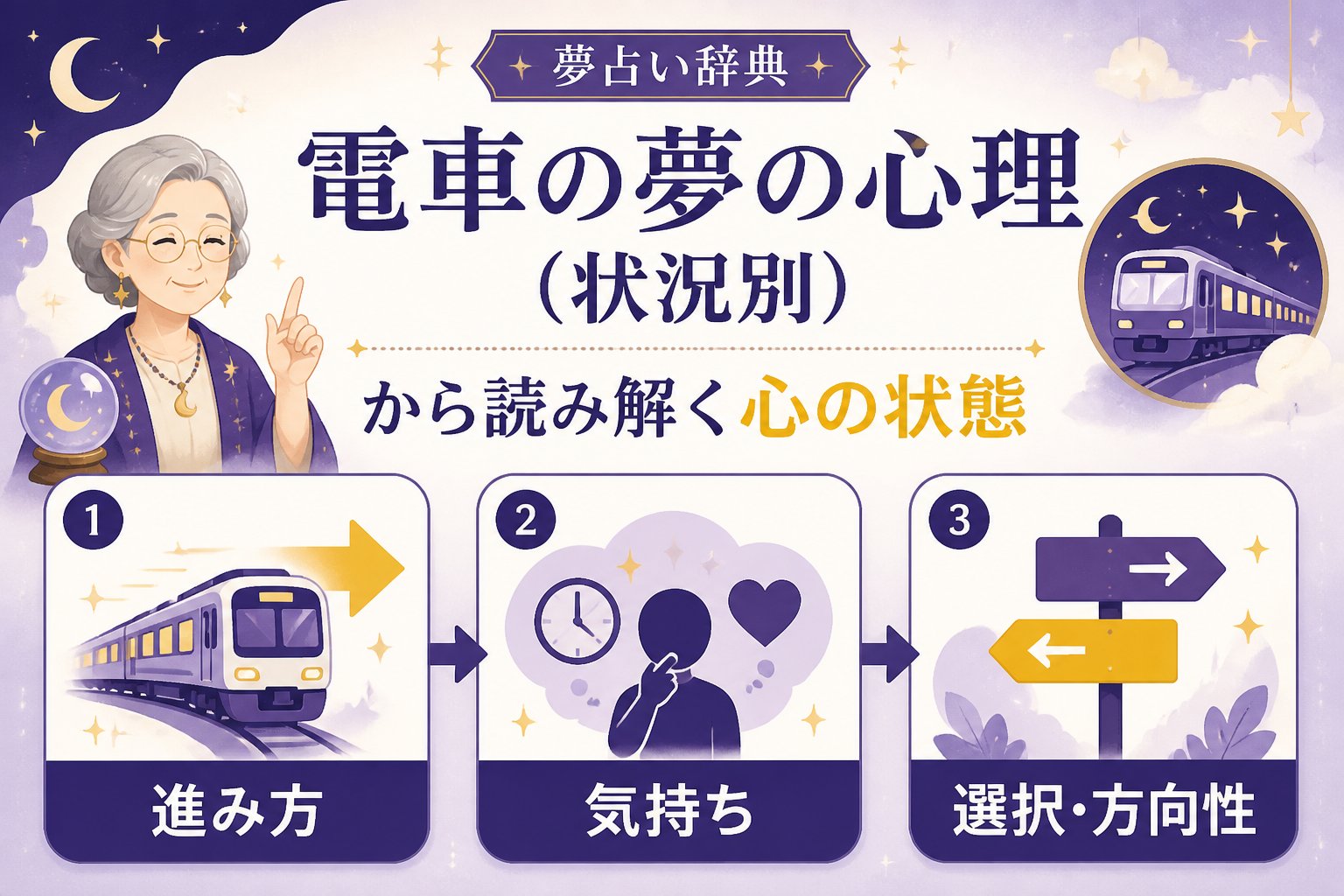 夢占い 電車の夢の心理(状況別)から読み解く心の状態