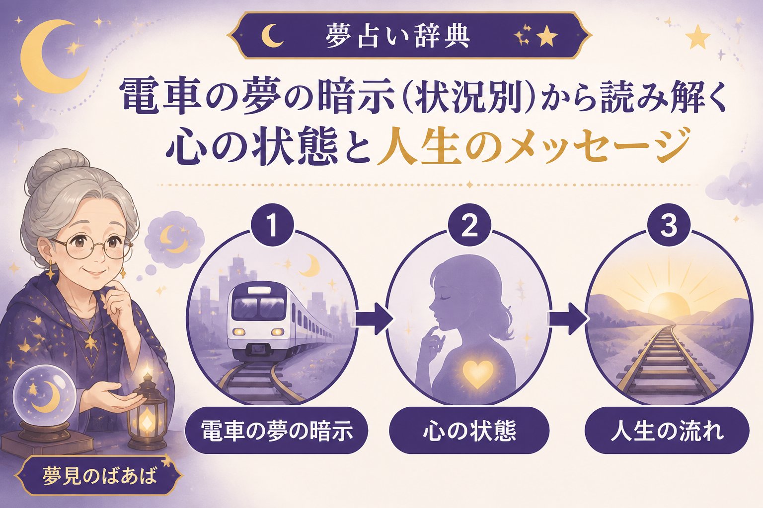 夢占い 電車の夢の暗示(状況別)でわかる心の状態と人生の流れ