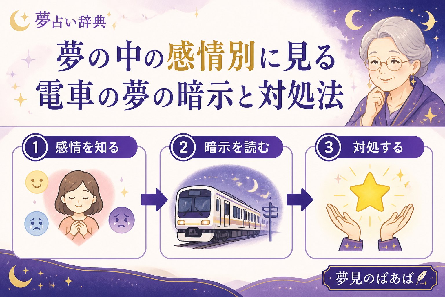 夢占い 夢の中の感情別に見る電車の夢の暗示と対処法