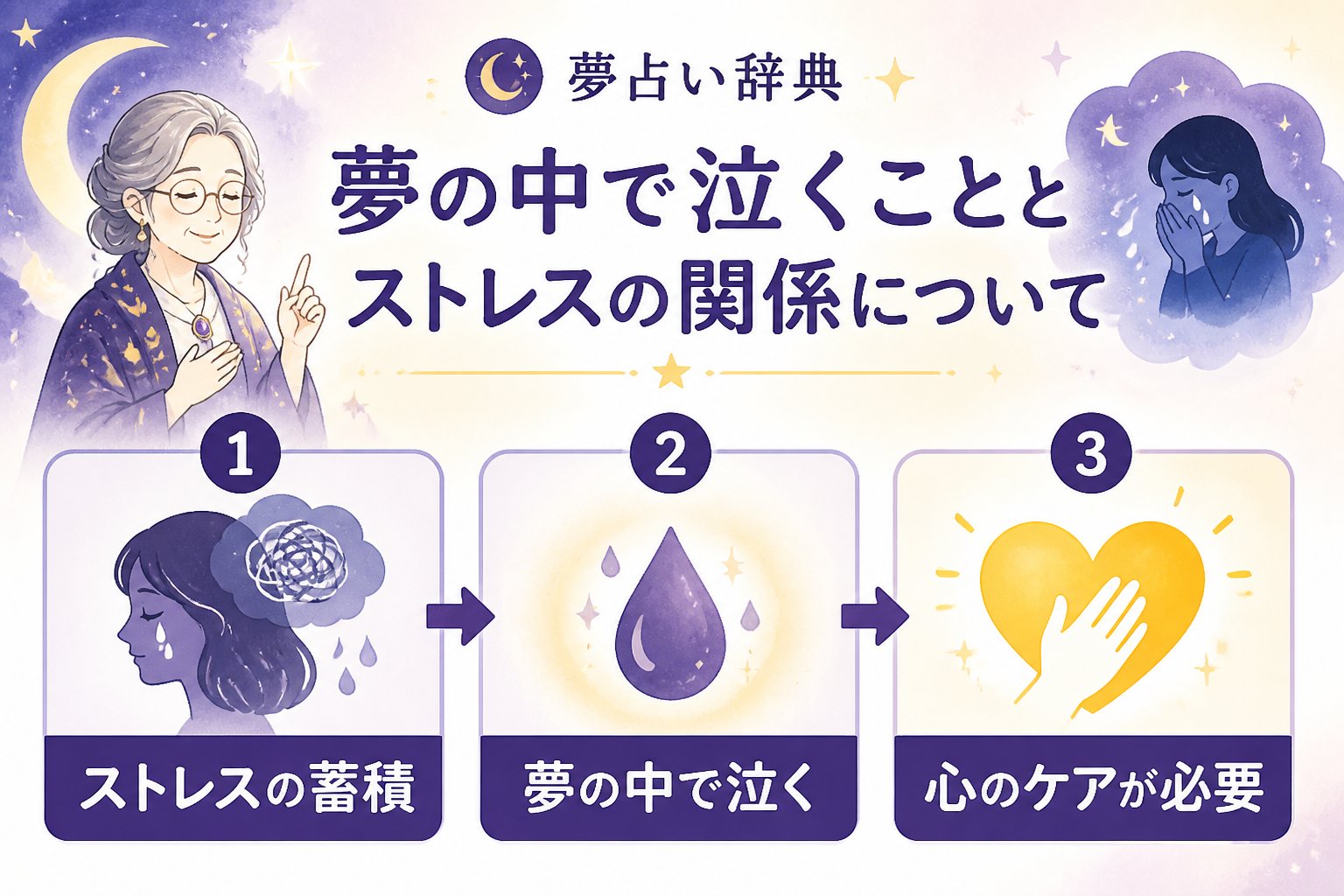夢占い 夢の中で泣くこととストレスの関係について
