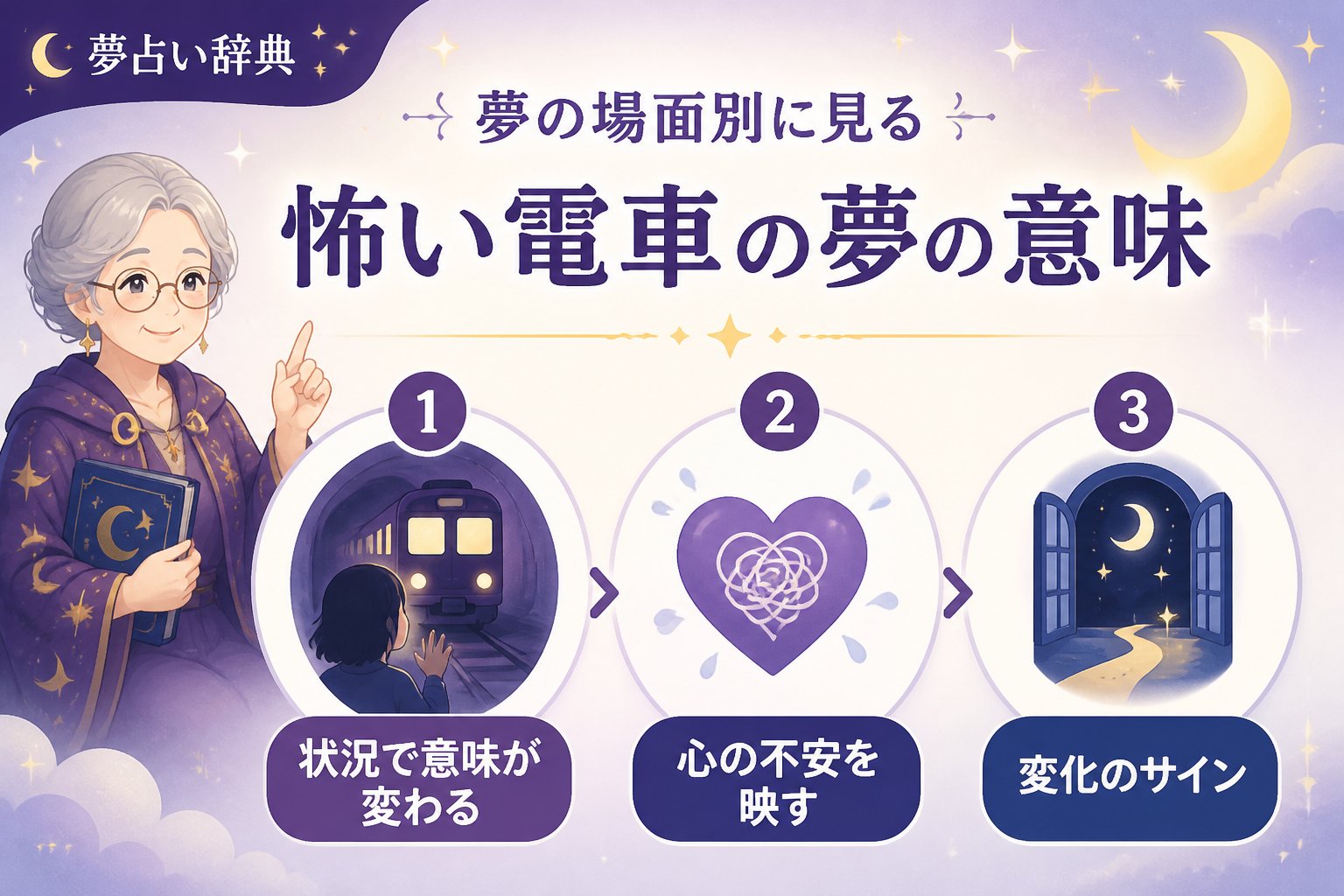 夢占い 夢の場面別に見る怖い電車の夢の意味