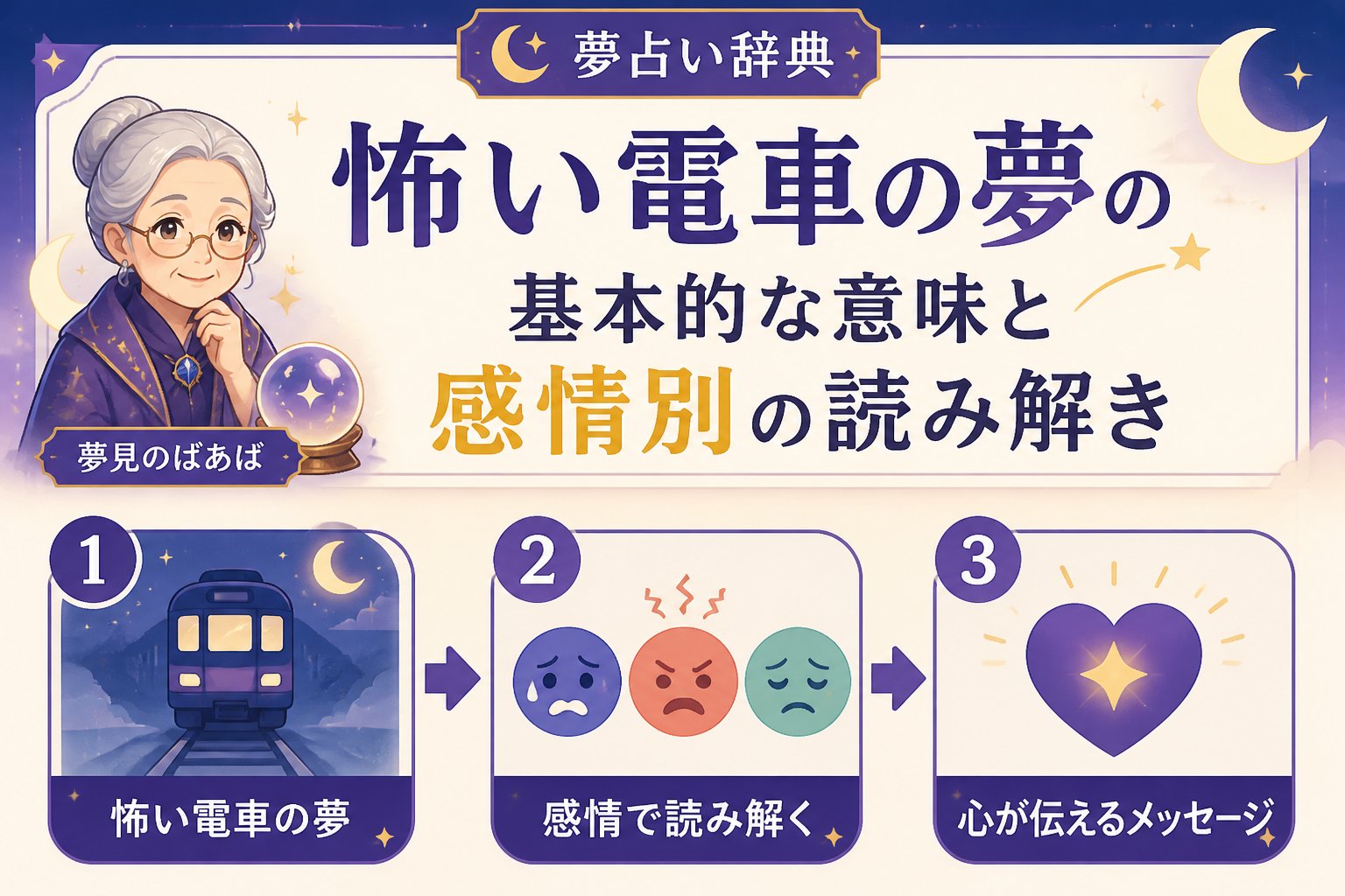 夢占い 怖い電車の夢の基本的な意味と感情別の読み解き
