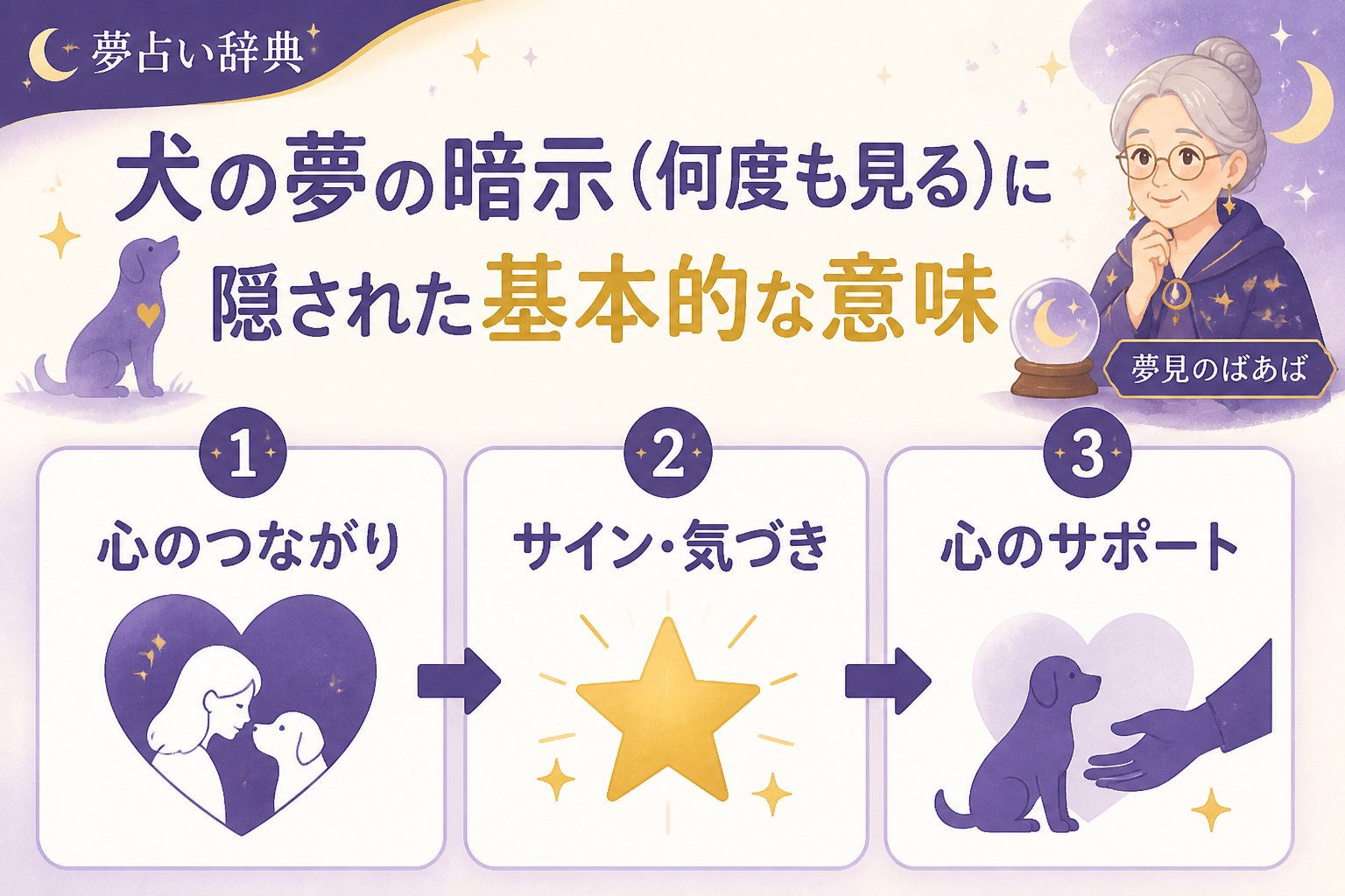 夢占い 犬の夢の暗示（何度も見る）に隠された基本的な意味