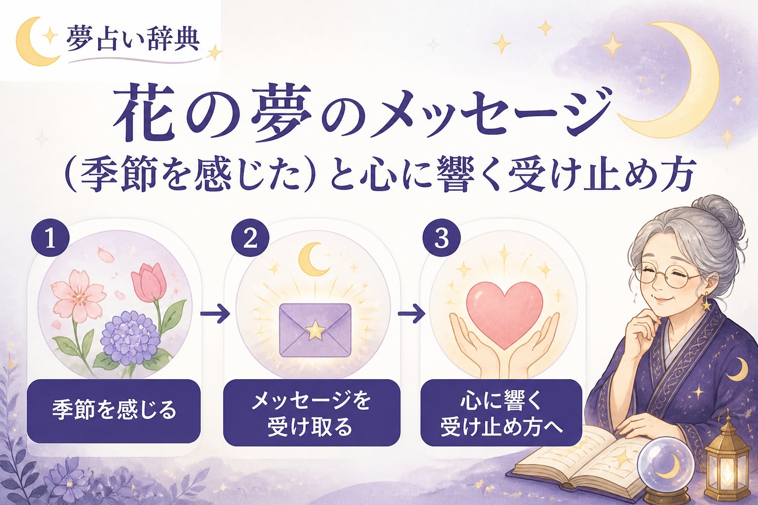 スピリチュアル 花の夢、季節を感じたときに伝わるメッセージの基本的な意味