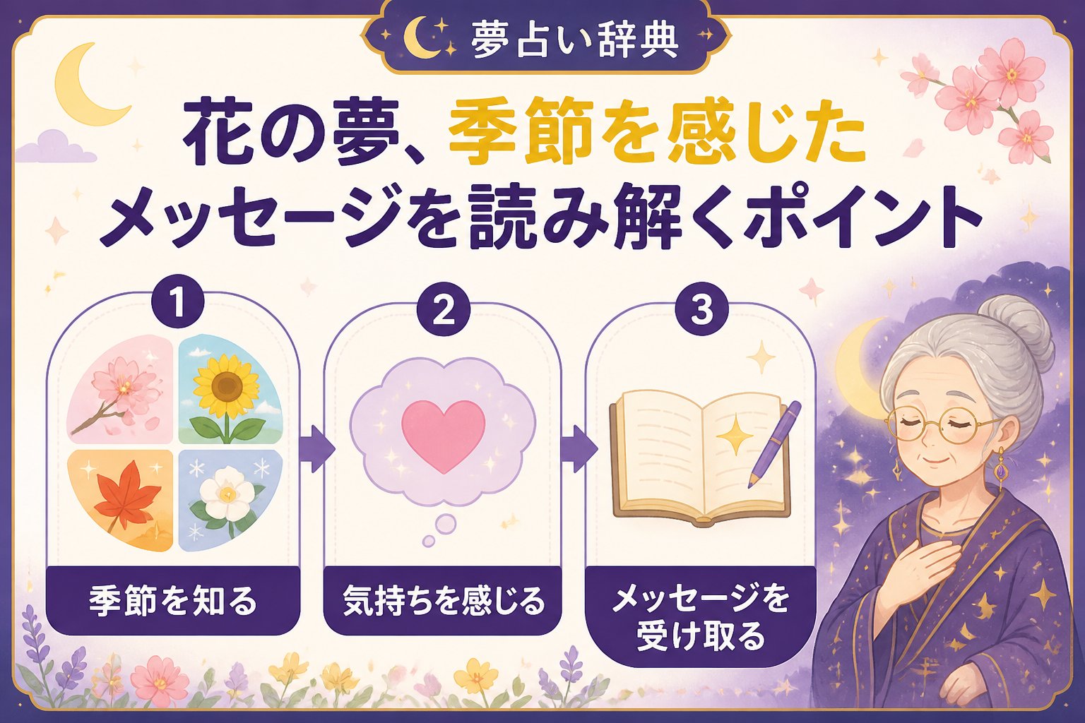 スピリチュアル 花の夢、季節を感じたメッセージを読み解くポイント