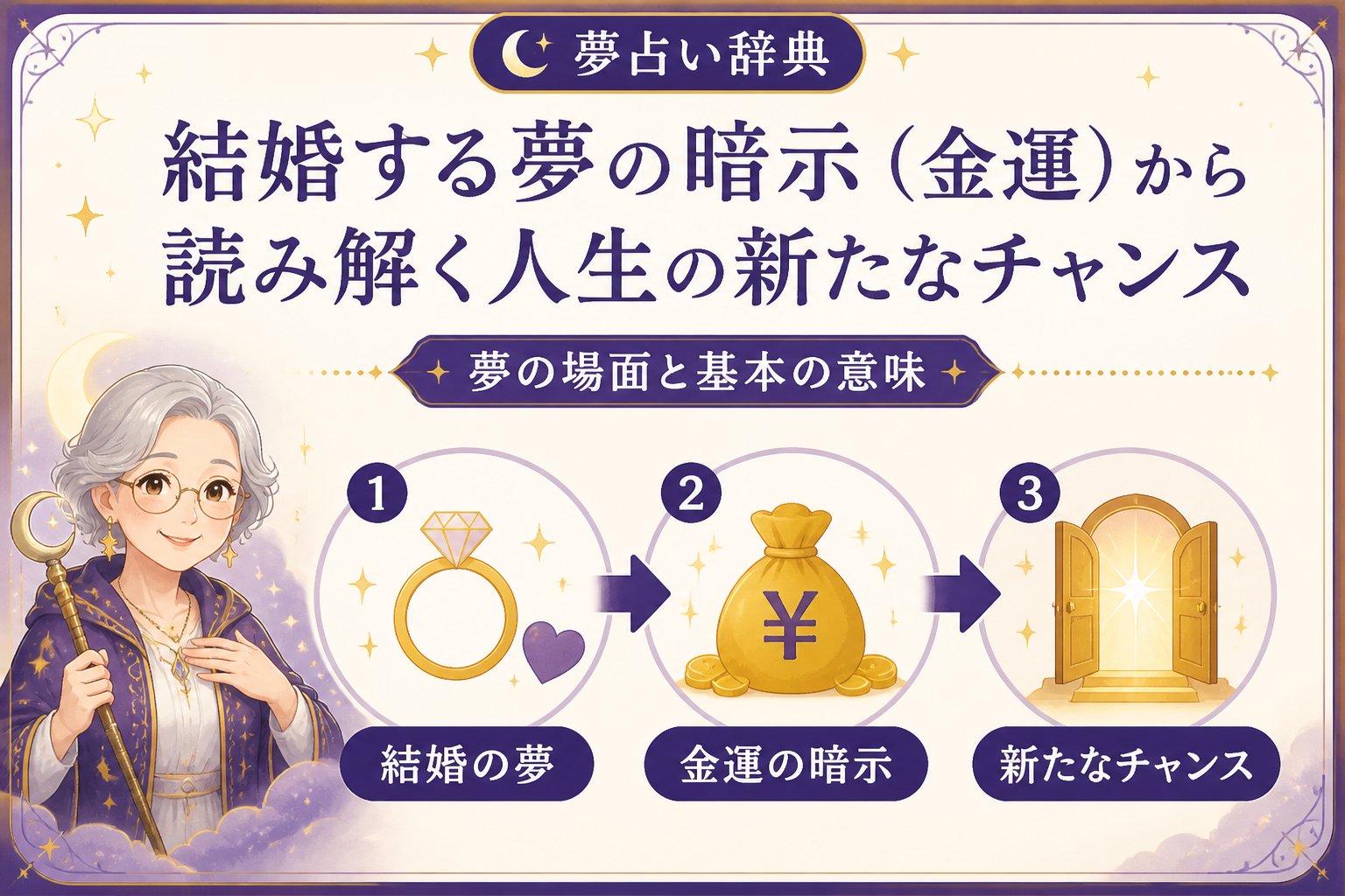 運勢 結婚する夢、金運、暗示を含む夢の場面と基本の意味