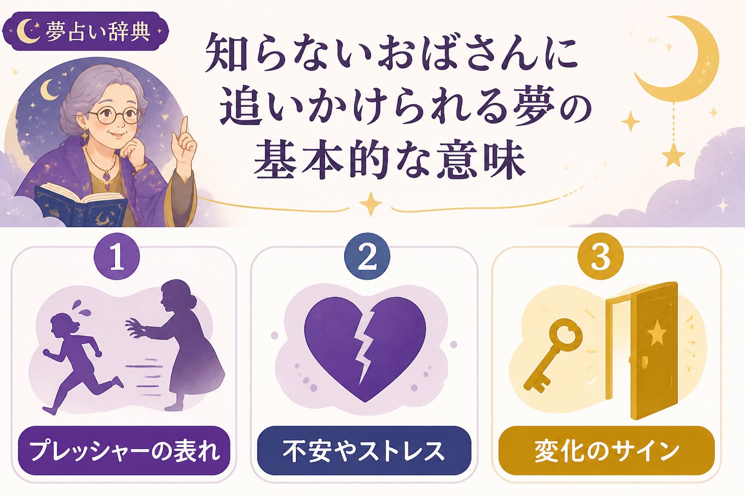 夢占い 知らないおばさんに追いかけられる夢の基本的な意味