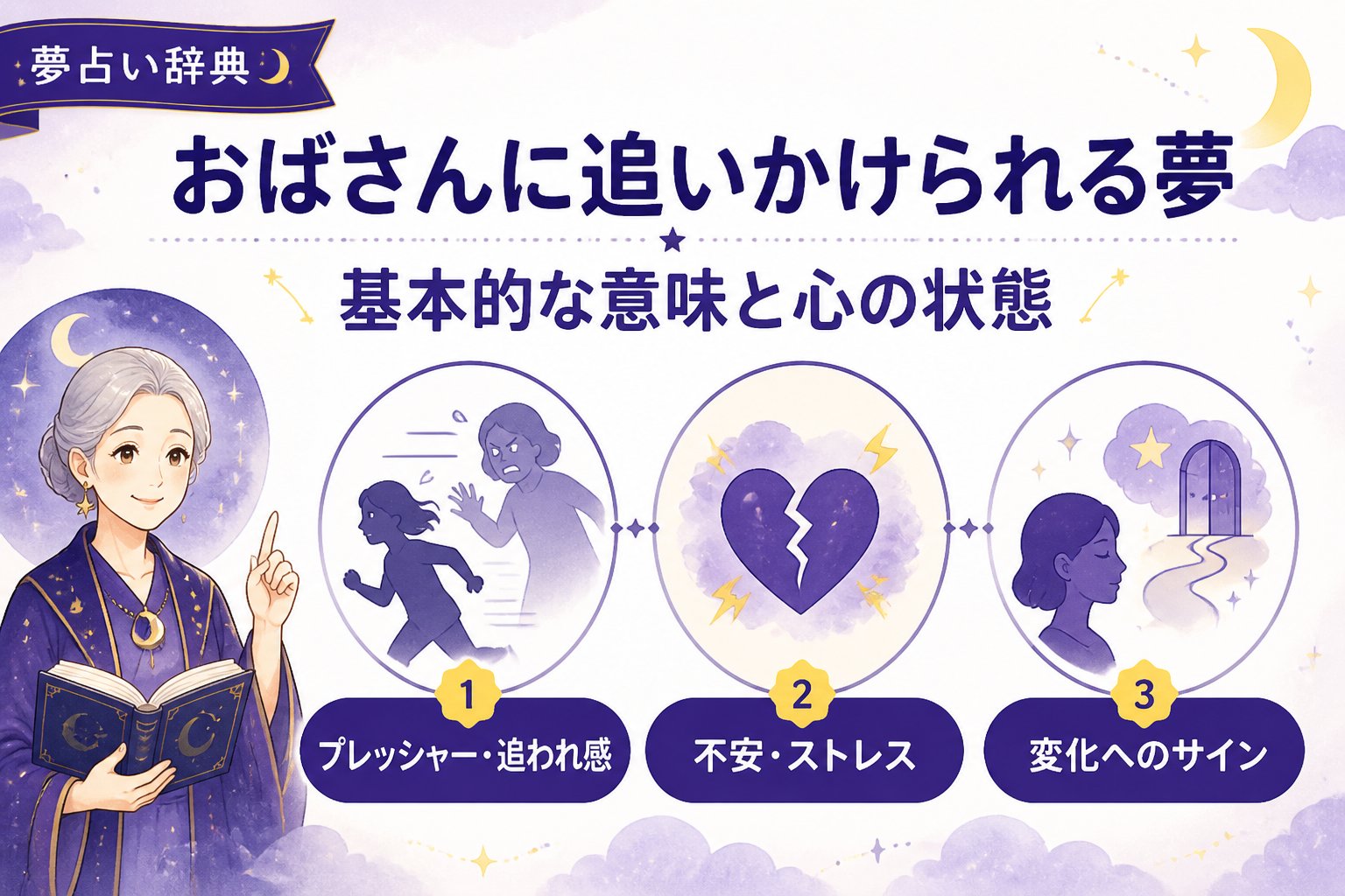 夢占い おばさんに追いかけられる 夢の基本的な意味と心の状態