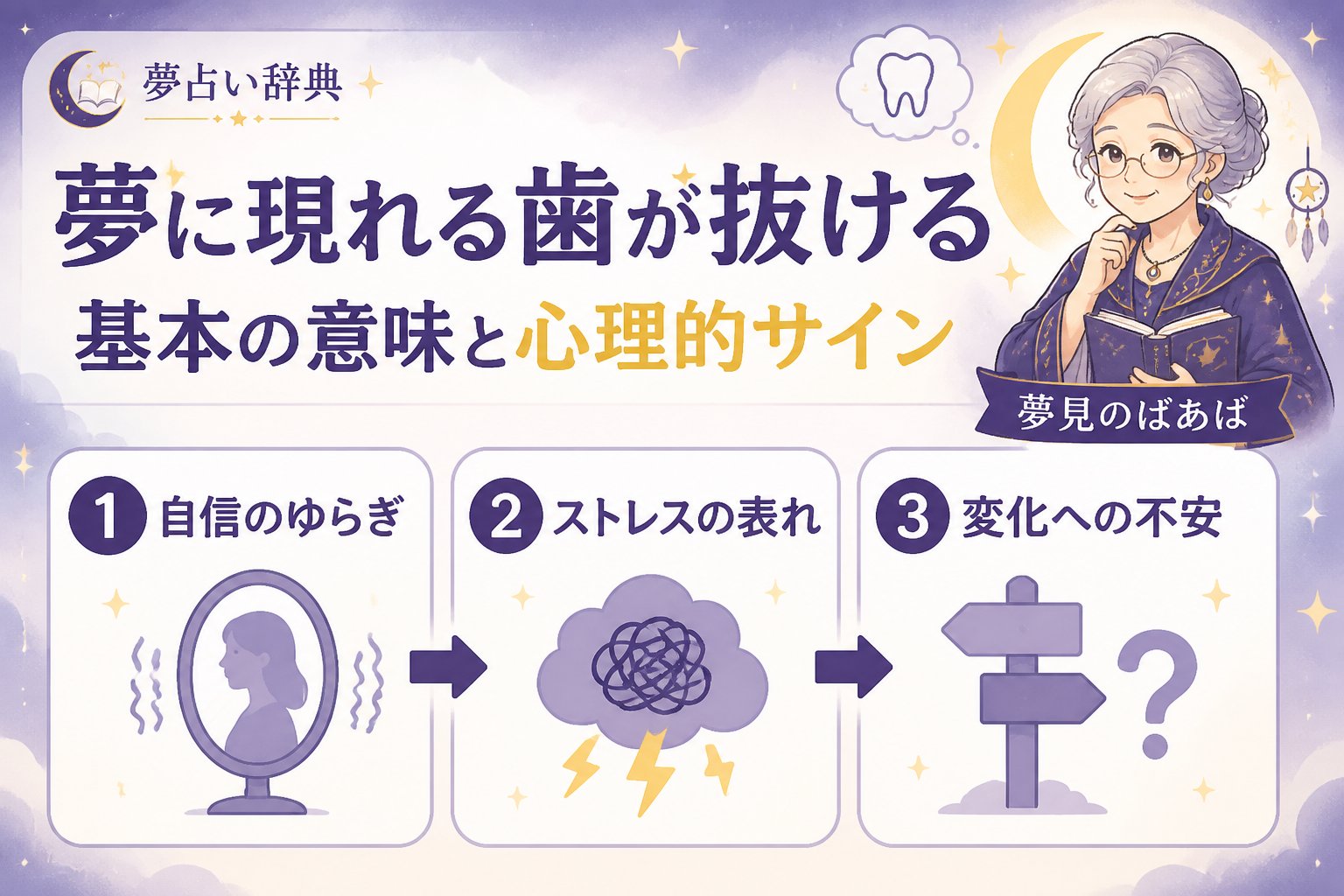 心理 夢に現れる歯が抜ける基本の意味と心理的サイン